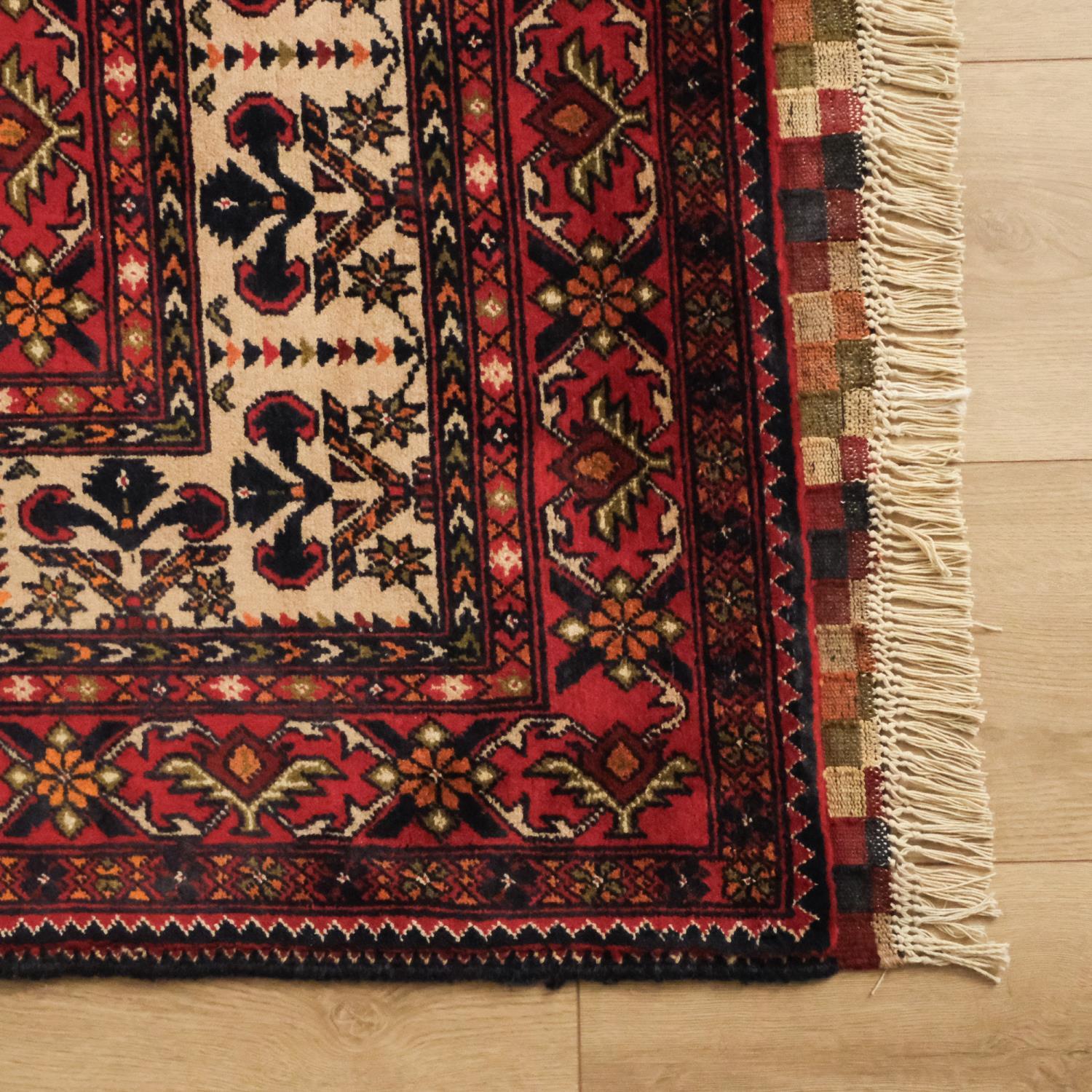 Second Hand Anatolian Patterned Hand Woven Rug