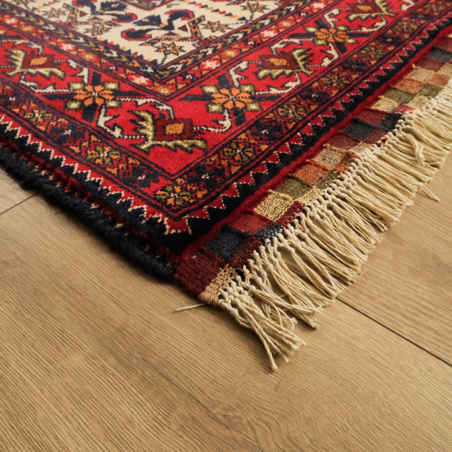 Second Hand Anatolian Patterned Hand Woven Rug