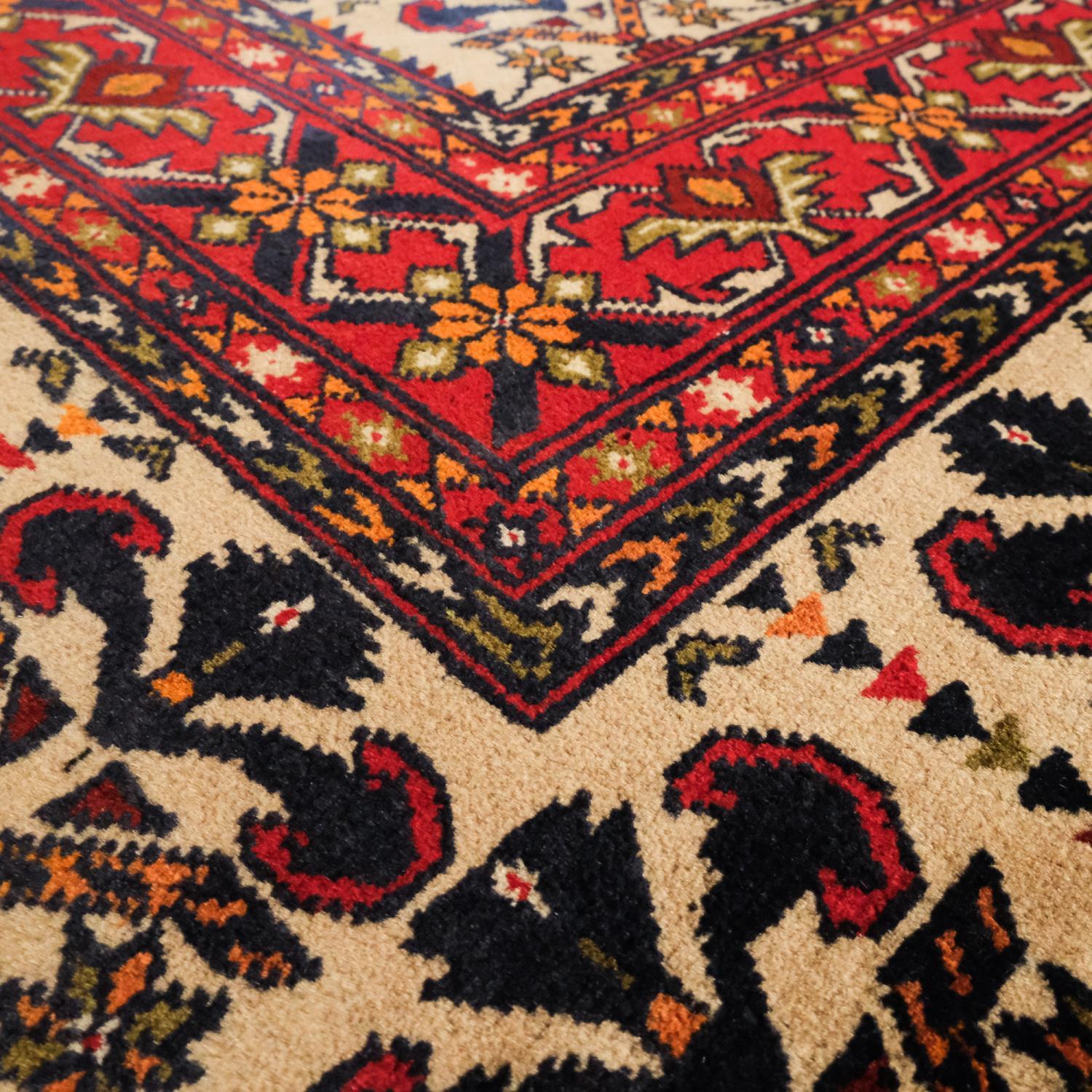 Second Hand Anatolian Patterned Hand Woven Rug