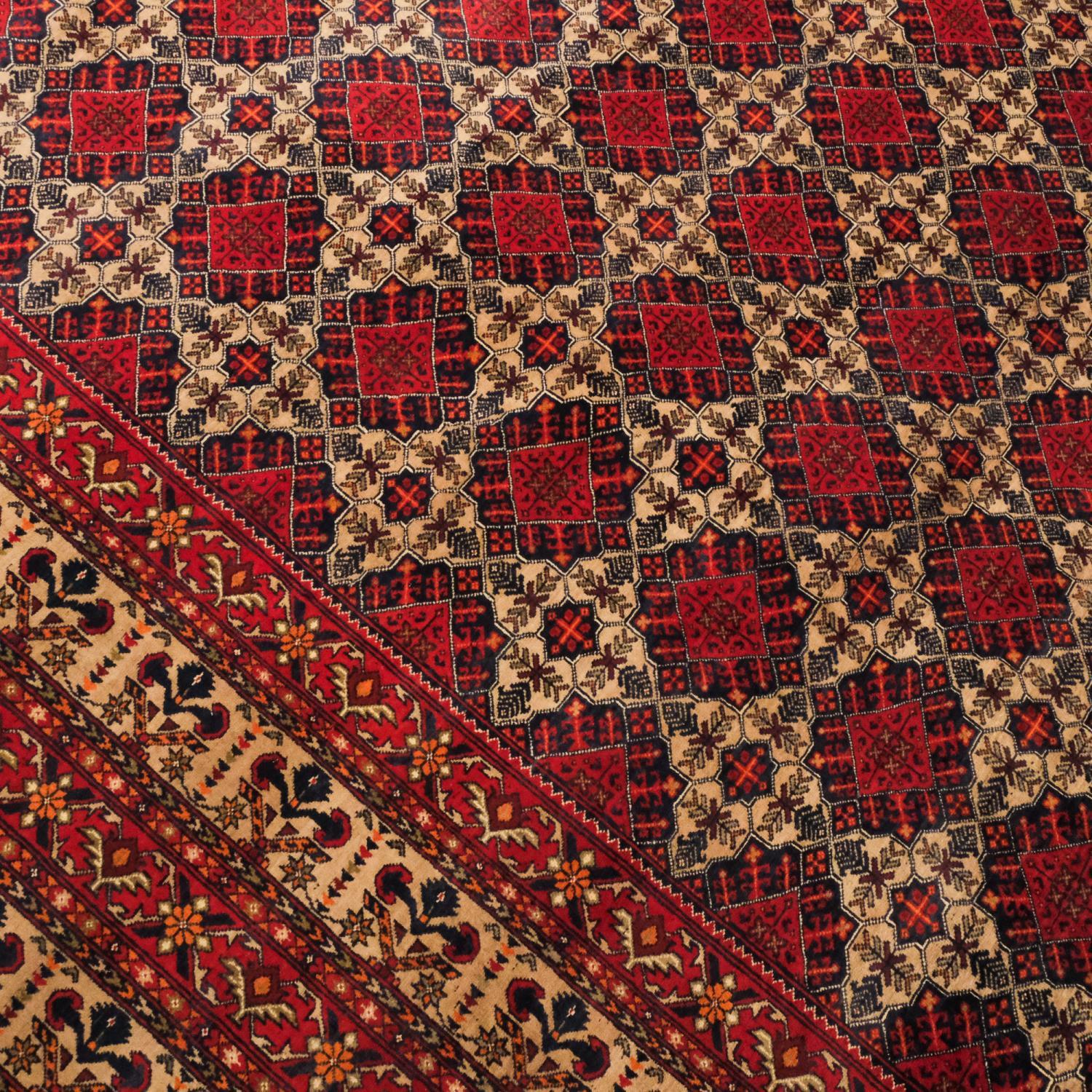 Second Hand Anatolian Patterned Hand Woven Rug