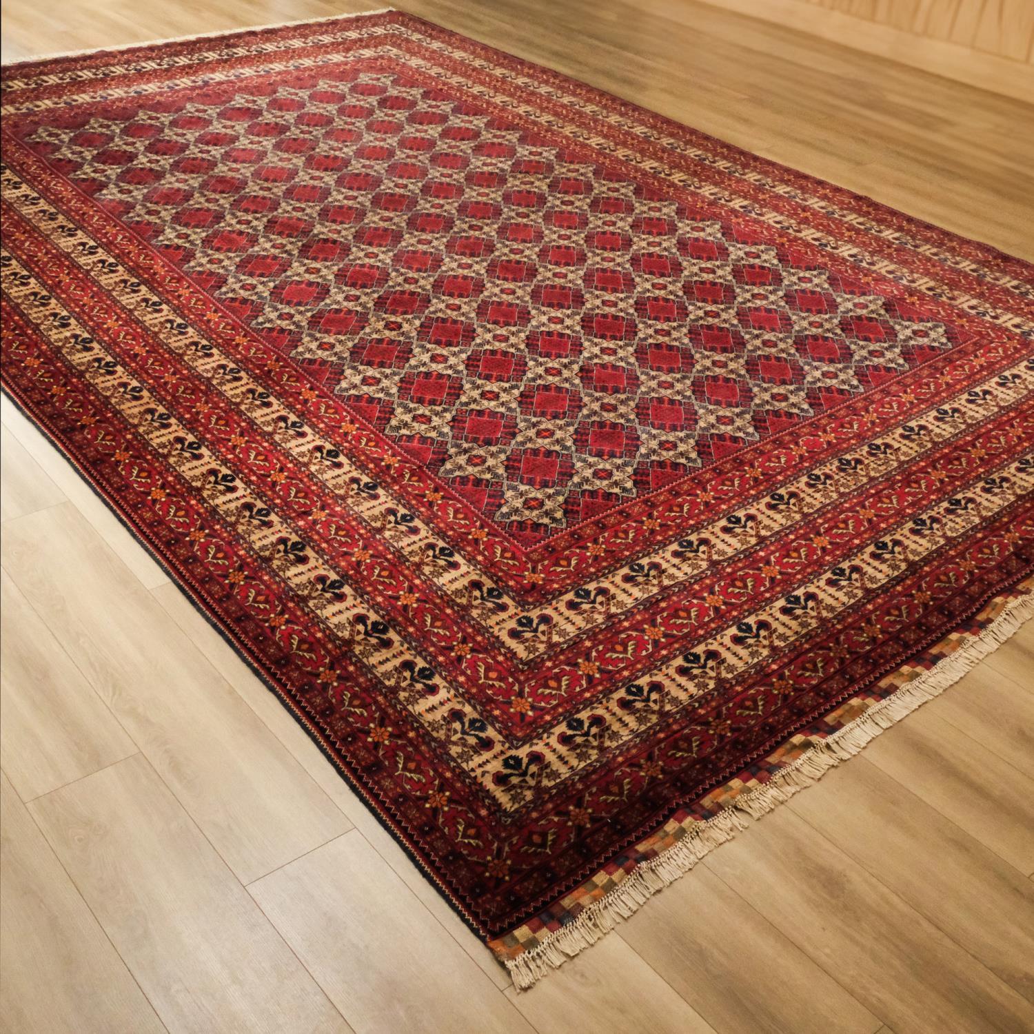 Second Hand Anatolian Patterned Hand Woven Rug