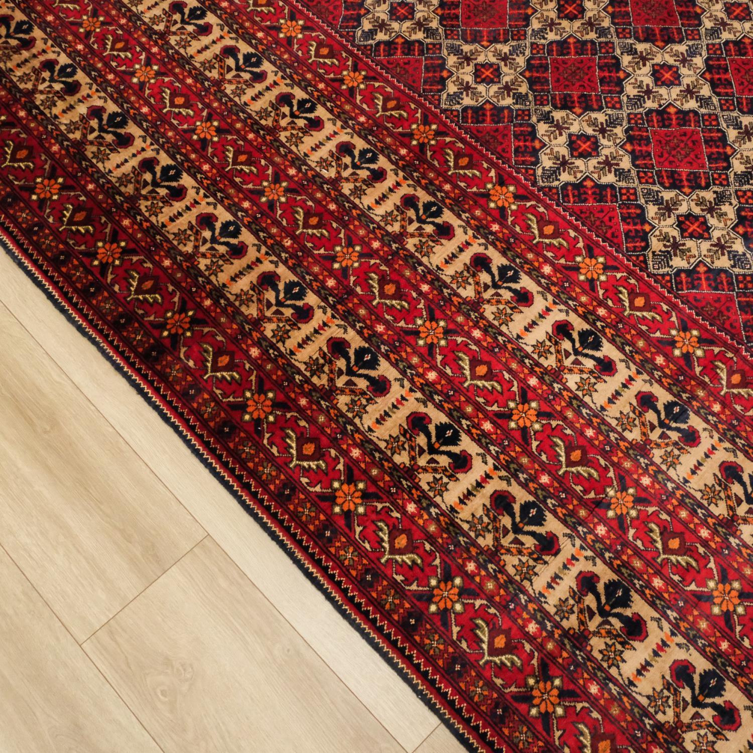 Second Hand Anatolian Patterned Hand Woven Rug