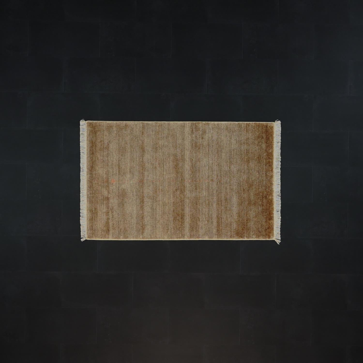 Khaki Green Tencel Loom-Woven Double Prayer Rug