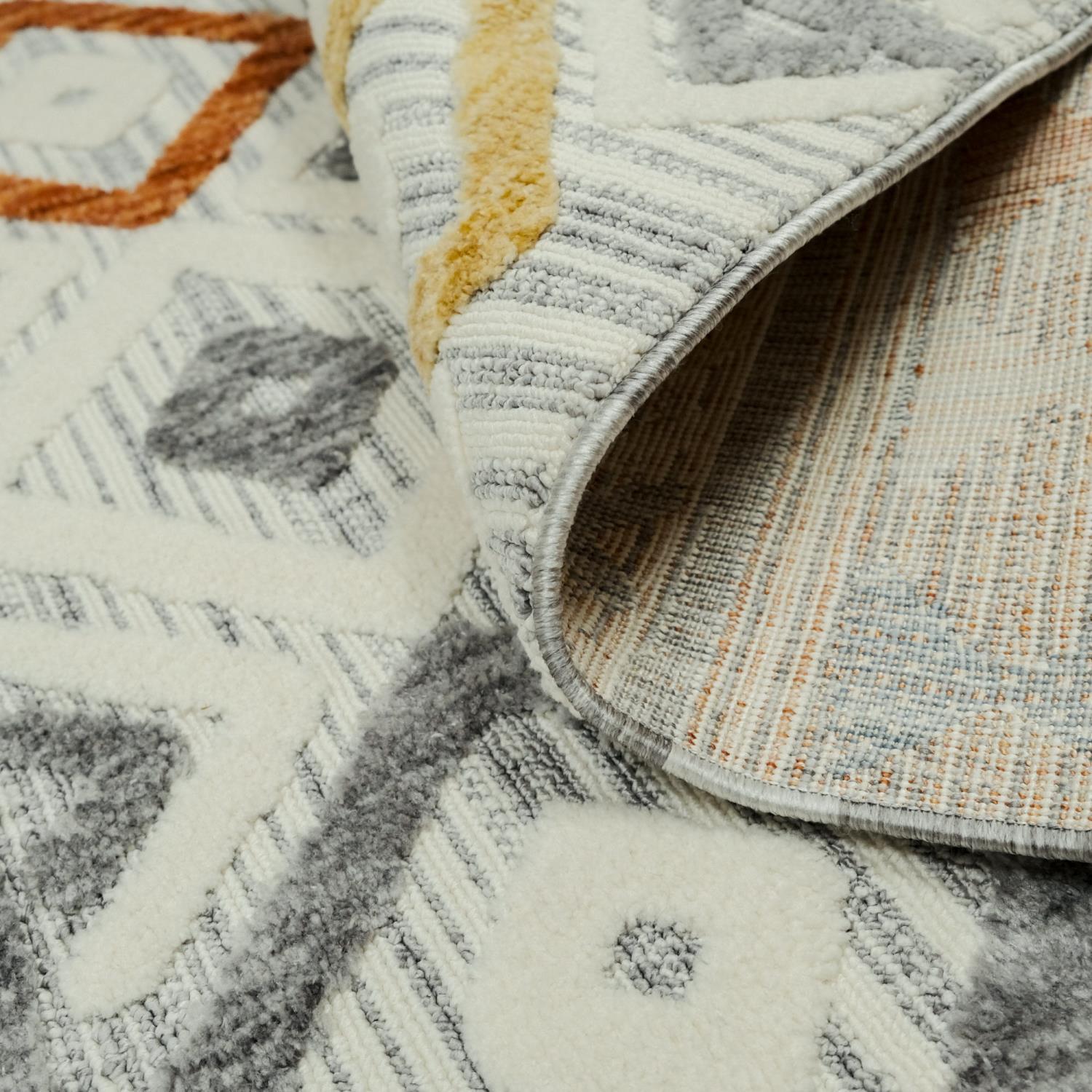 Scandinavian Patterned Machine Woven Carpet