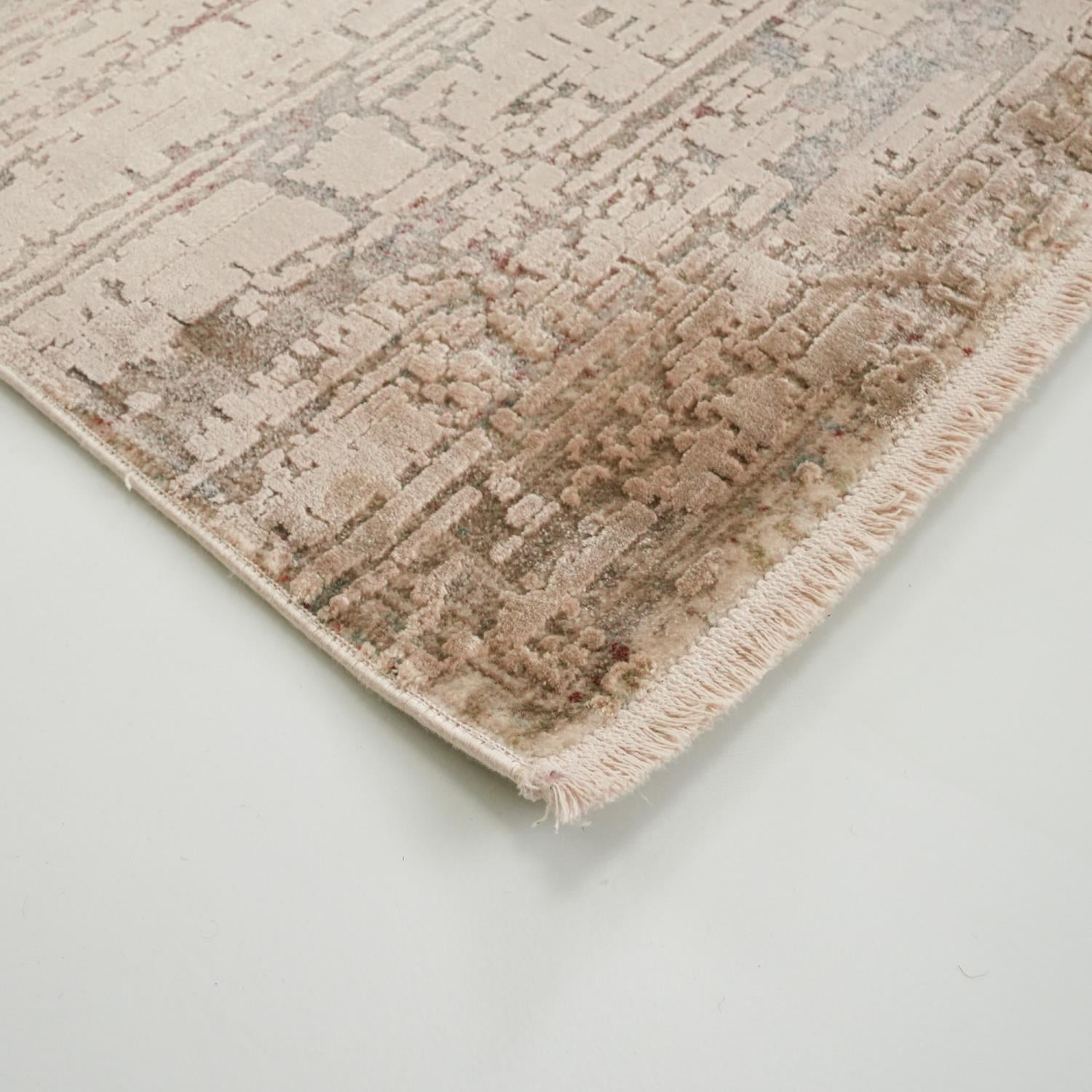 Lapis Series Vintage Patterned Mink Viscose Rug