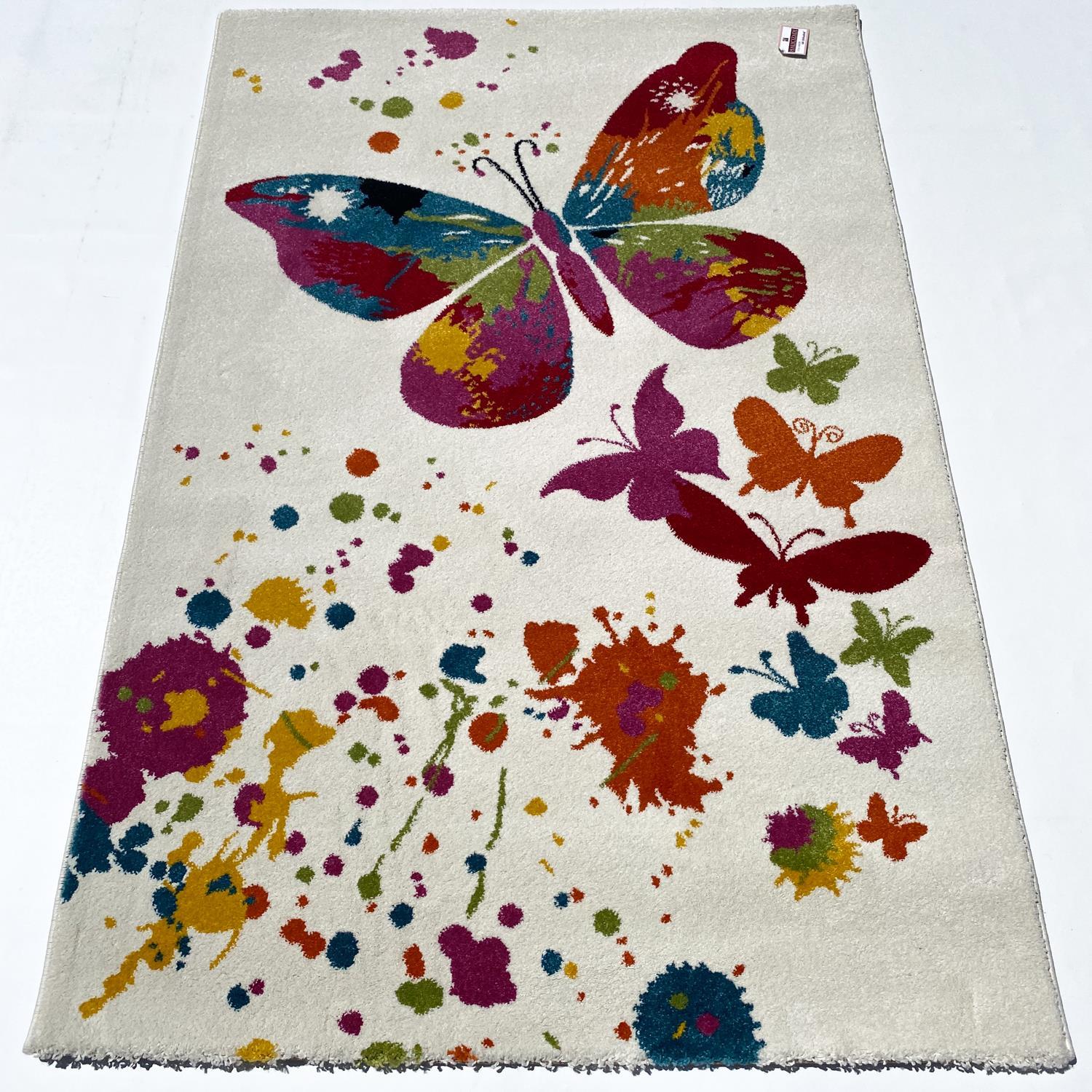 Abstract Patterned Machine Woven Carpet