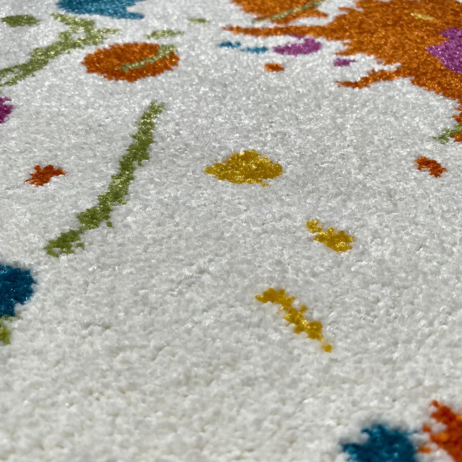 Abstract Patterned Machine Woven Carpet