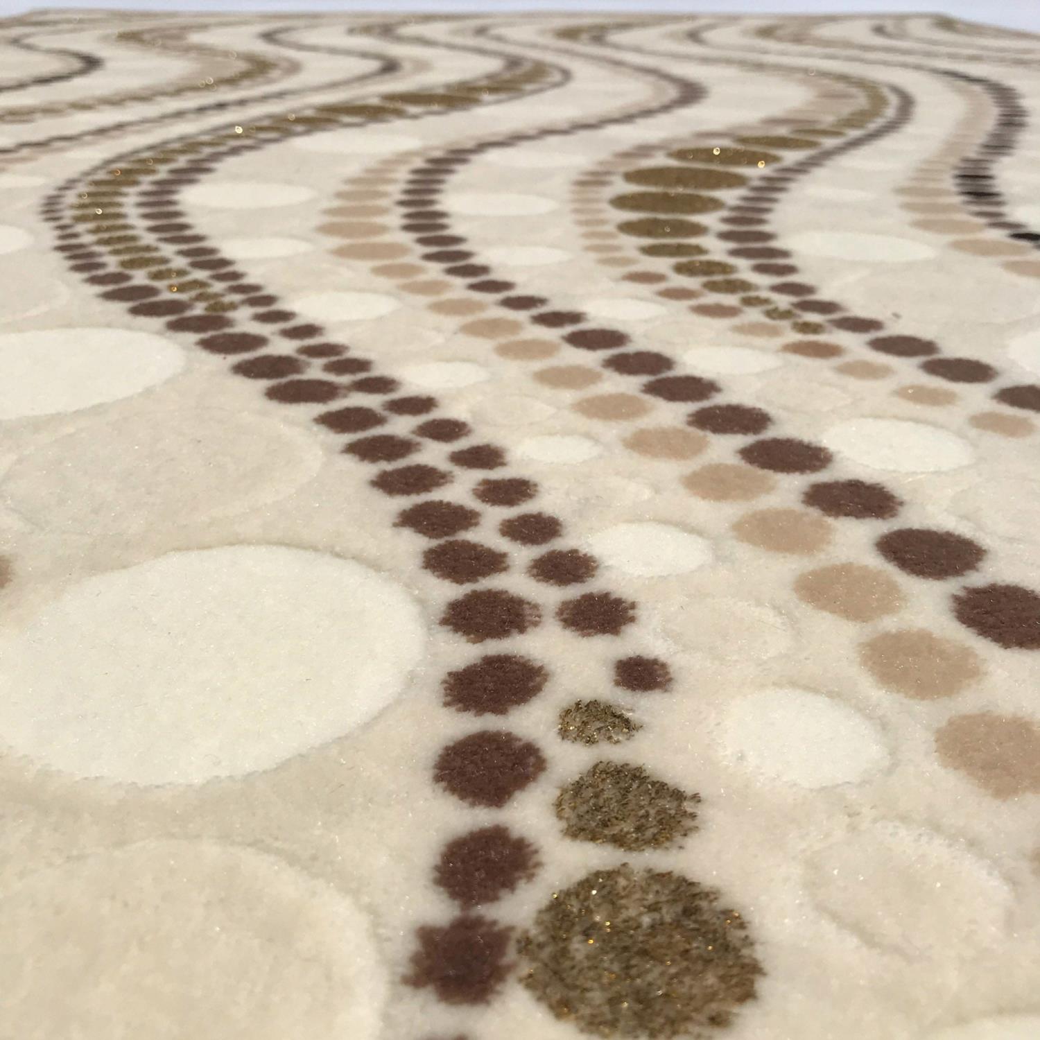 Geometric Patterned Machine Woven Carpet