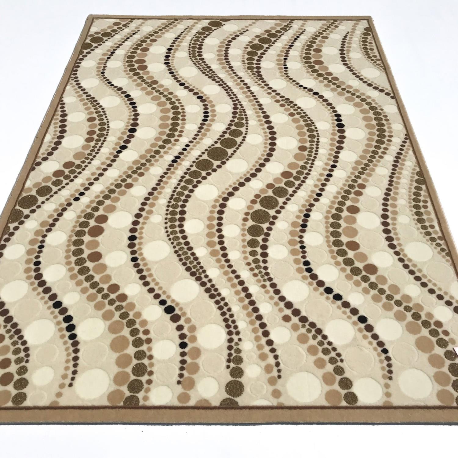 Geometric Patterned Machine Woven Carpet