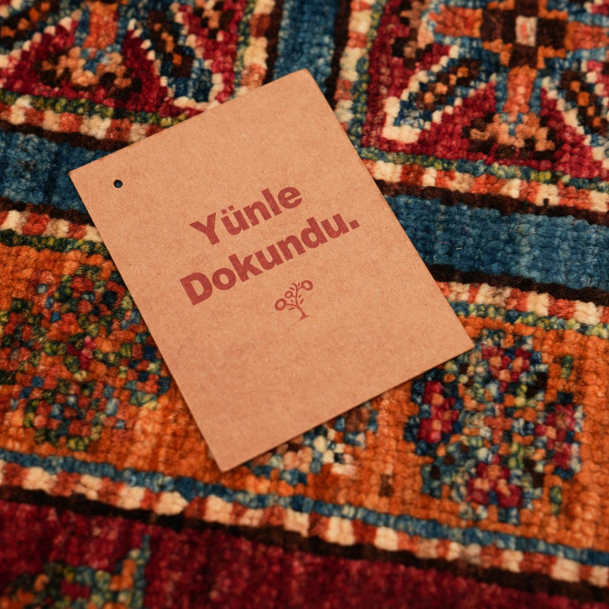 Şahzade Serisi El Dokuma Pazırık Desenli Rengarenk Yün Halı