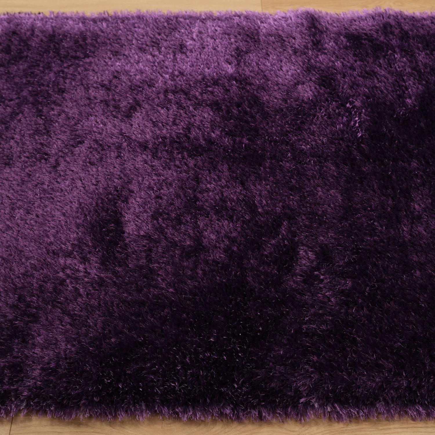 Shaggy Serisi Sade Desenli El Dokuma Halı