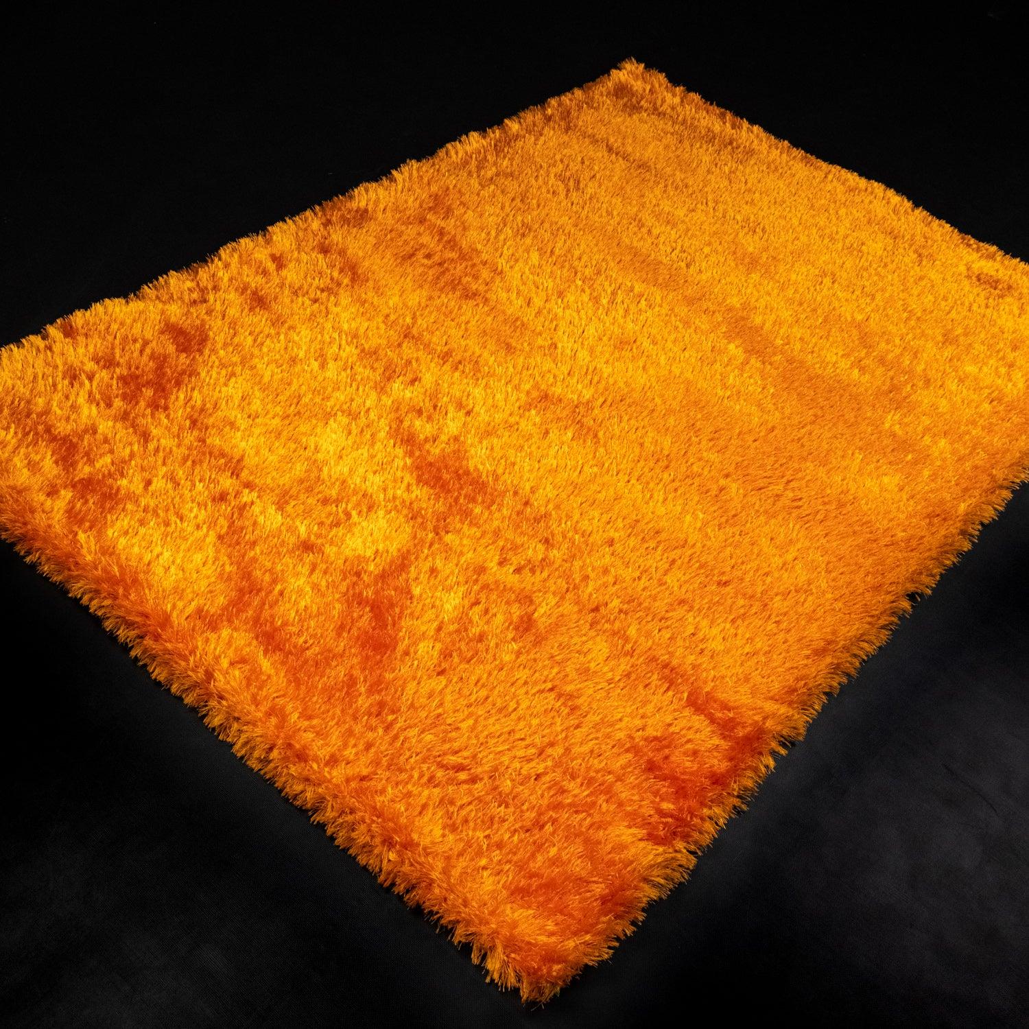 Shaggy Series Simple Patterned Hand-Woven Carpet