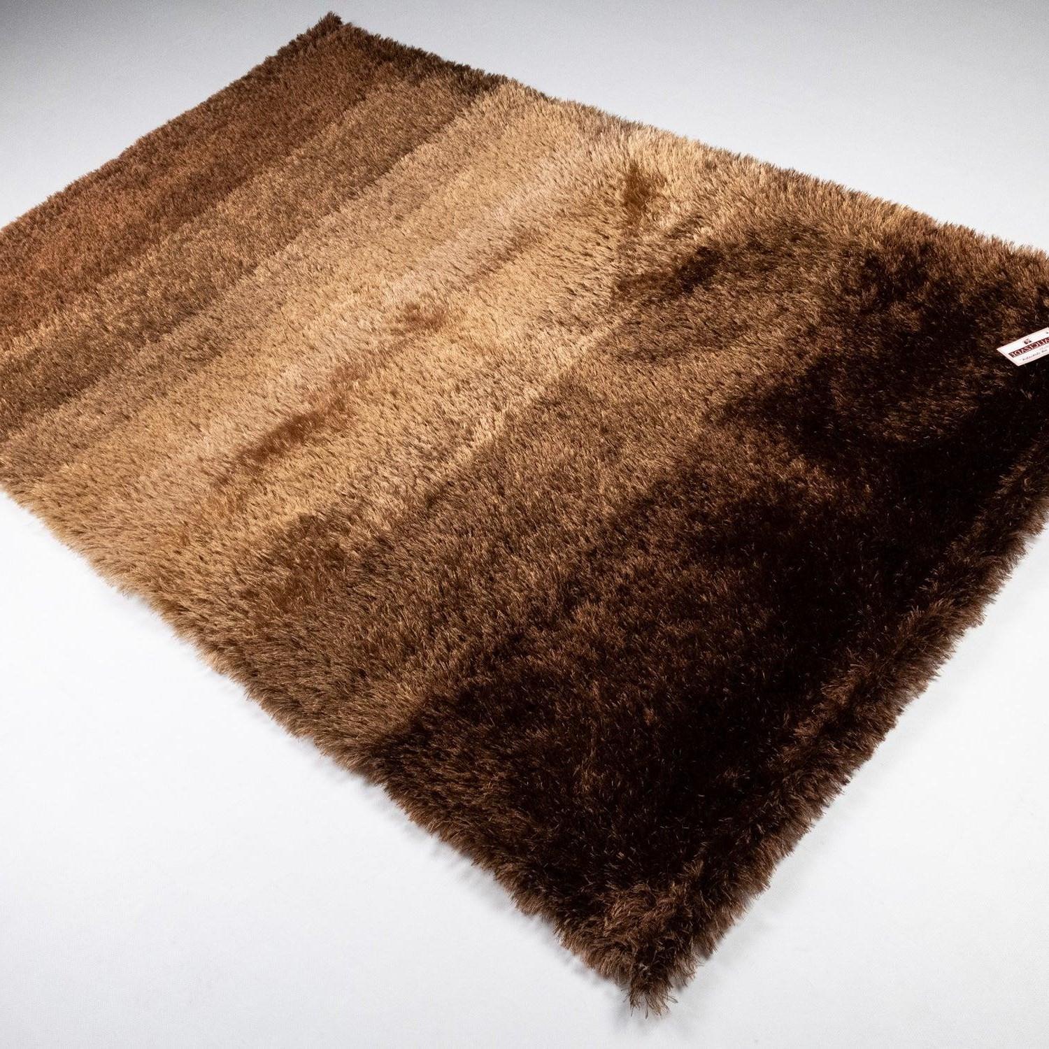 Shaggy Serisi Sade Desenli El Dokuma Halı