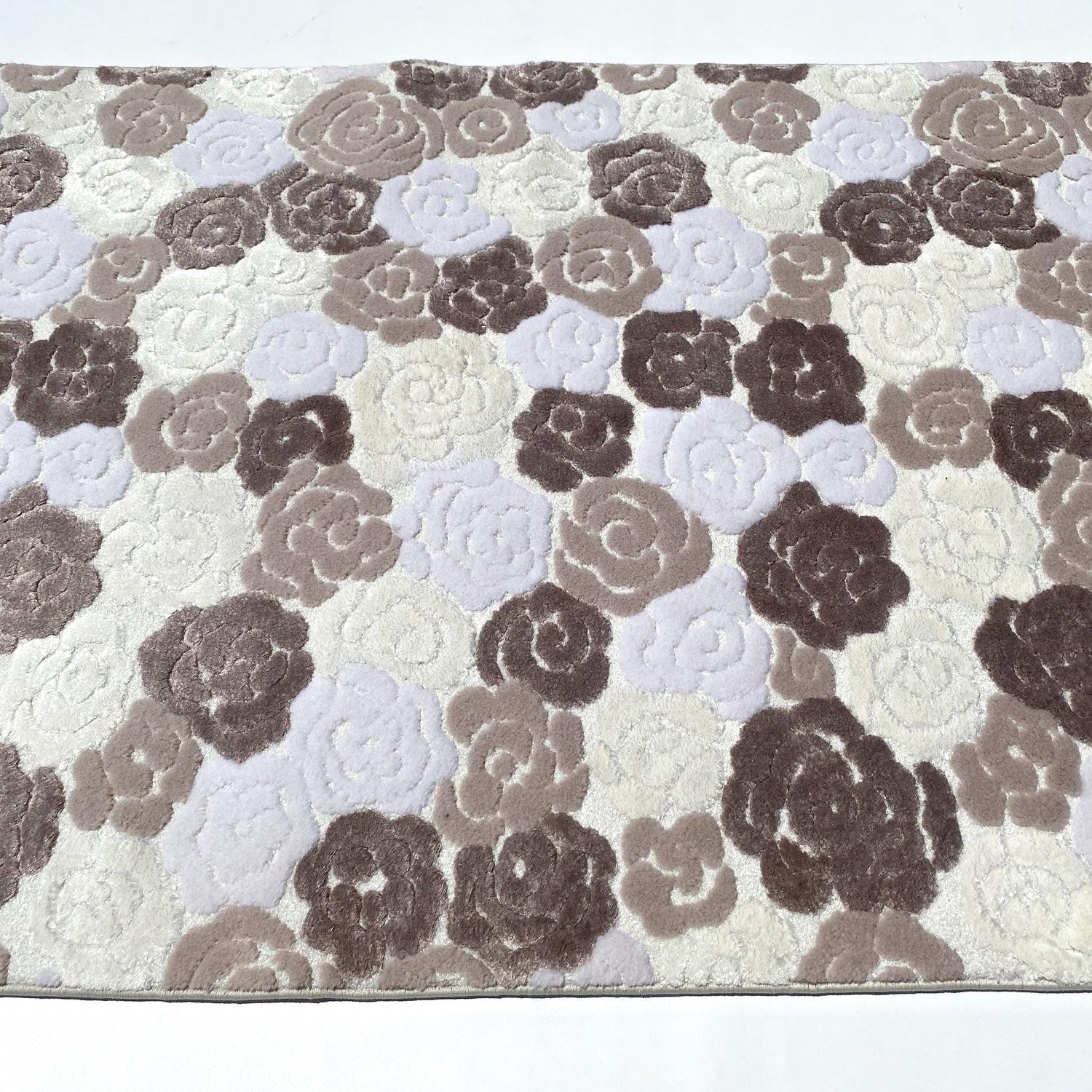 Soft Line Serisi Çiçek Desenli Makine Dokuma Halı