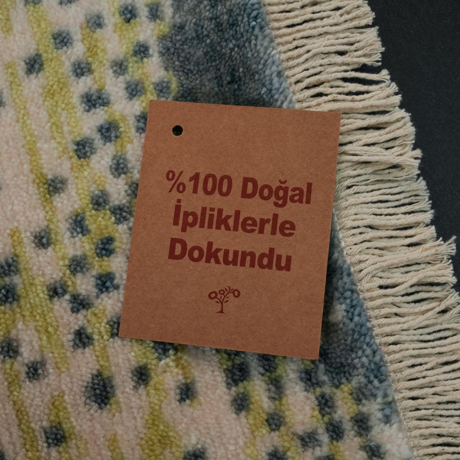 Green Tencel Loom-Woven Double Prayer Rug