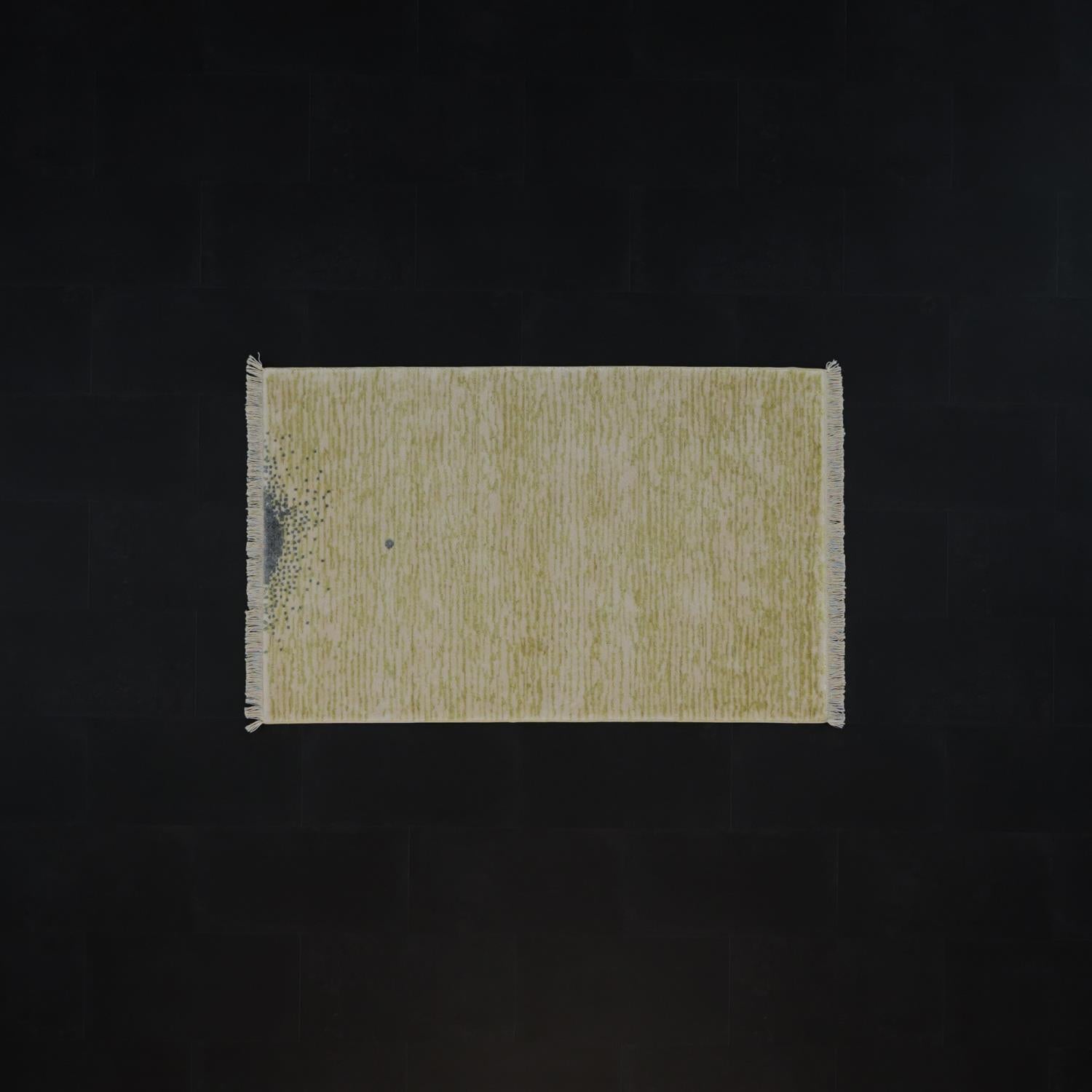 Green Tencel Loom-Woven Double Prayer Rug