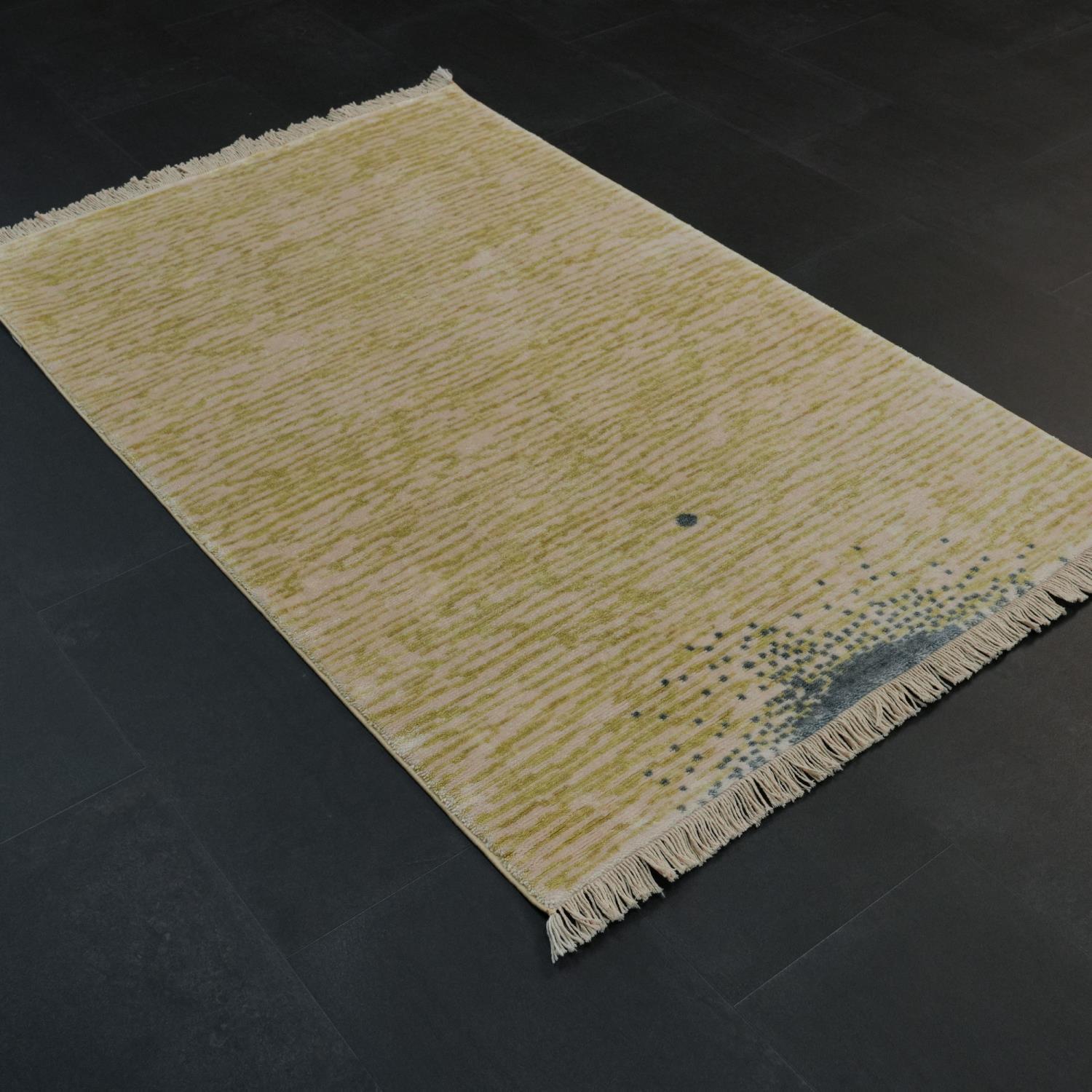 Green Tencel Loom-Woven Double Prayer Rug