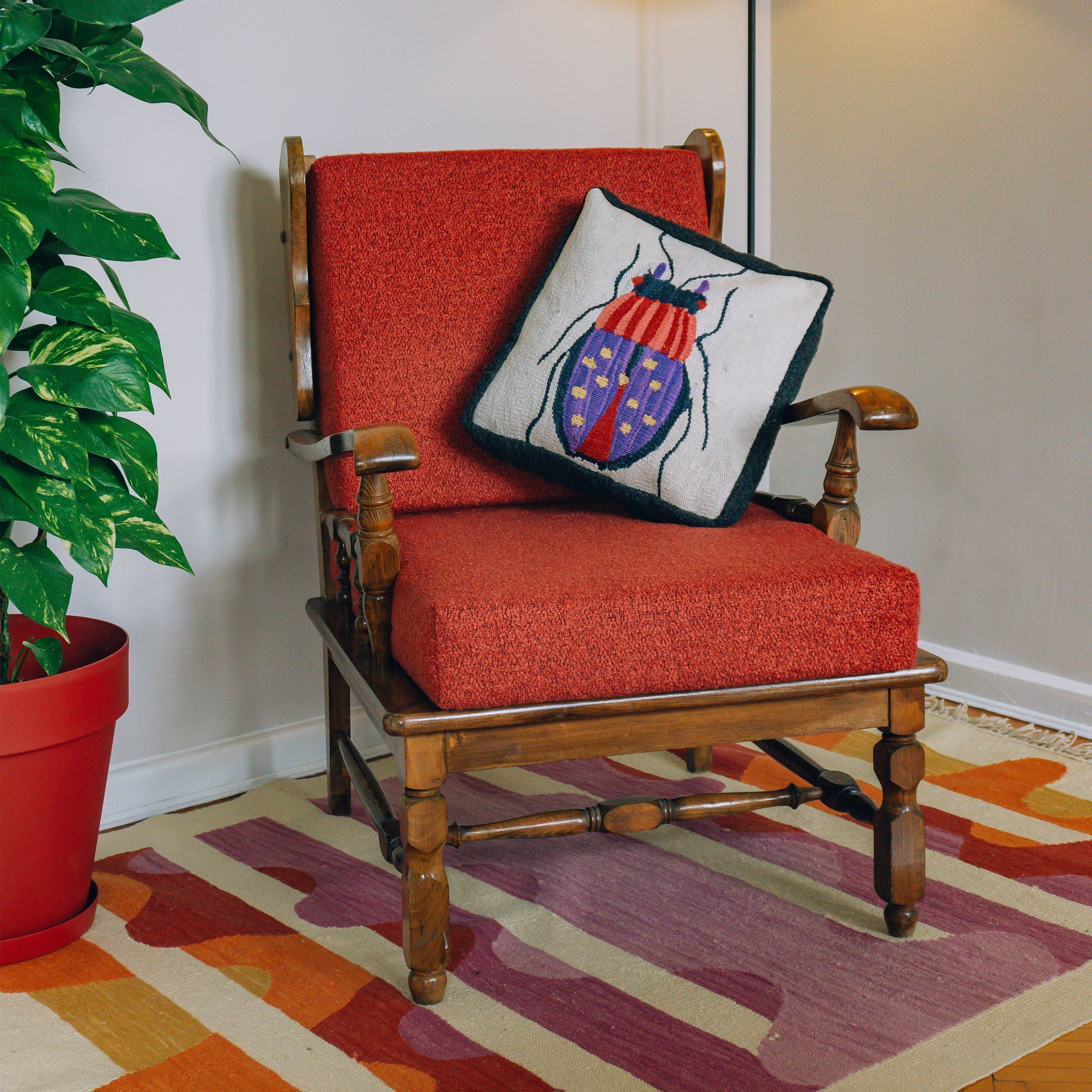 Studio Potato Bug Hand Woven Cushion