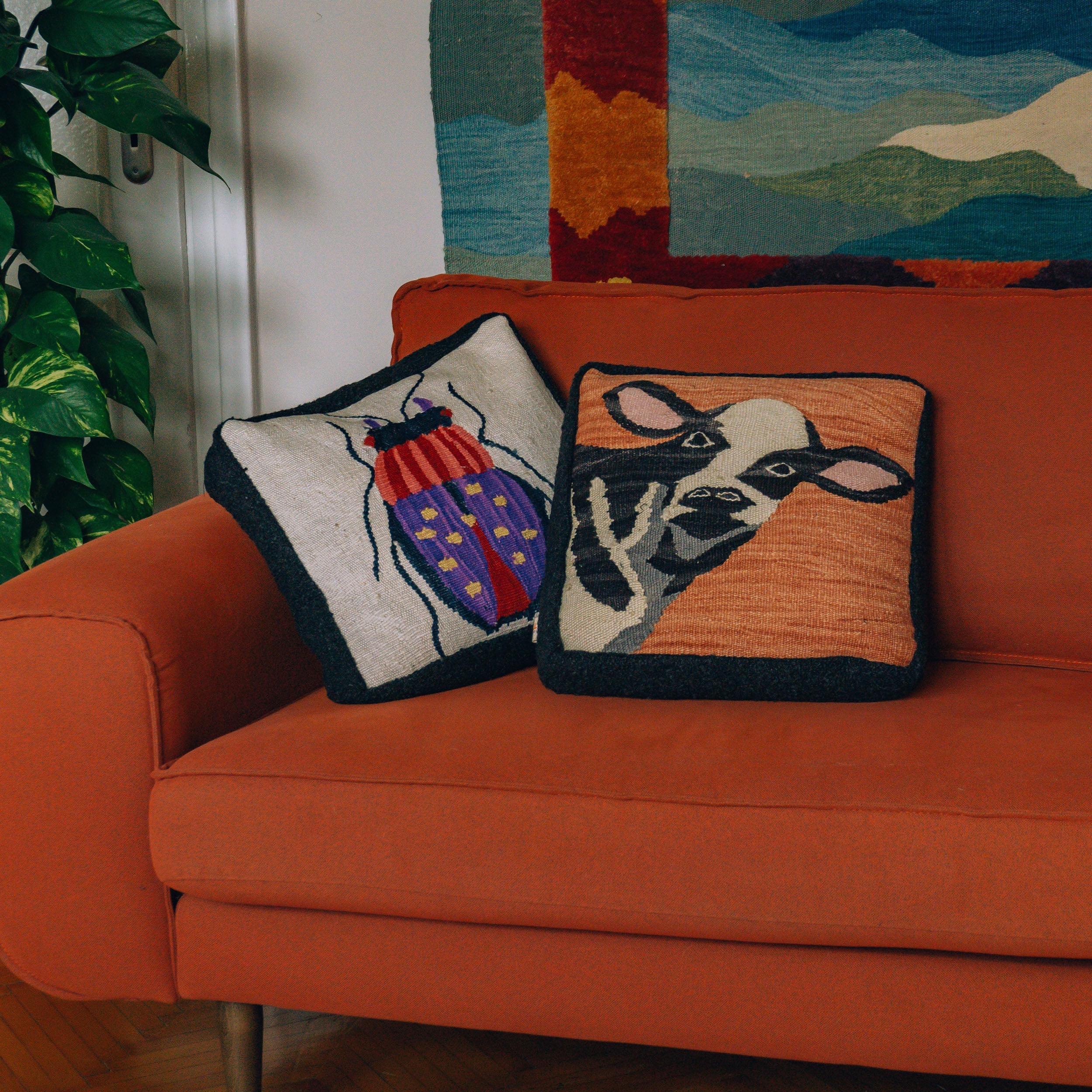 Studio Potato Bug Hand Woven Cushion