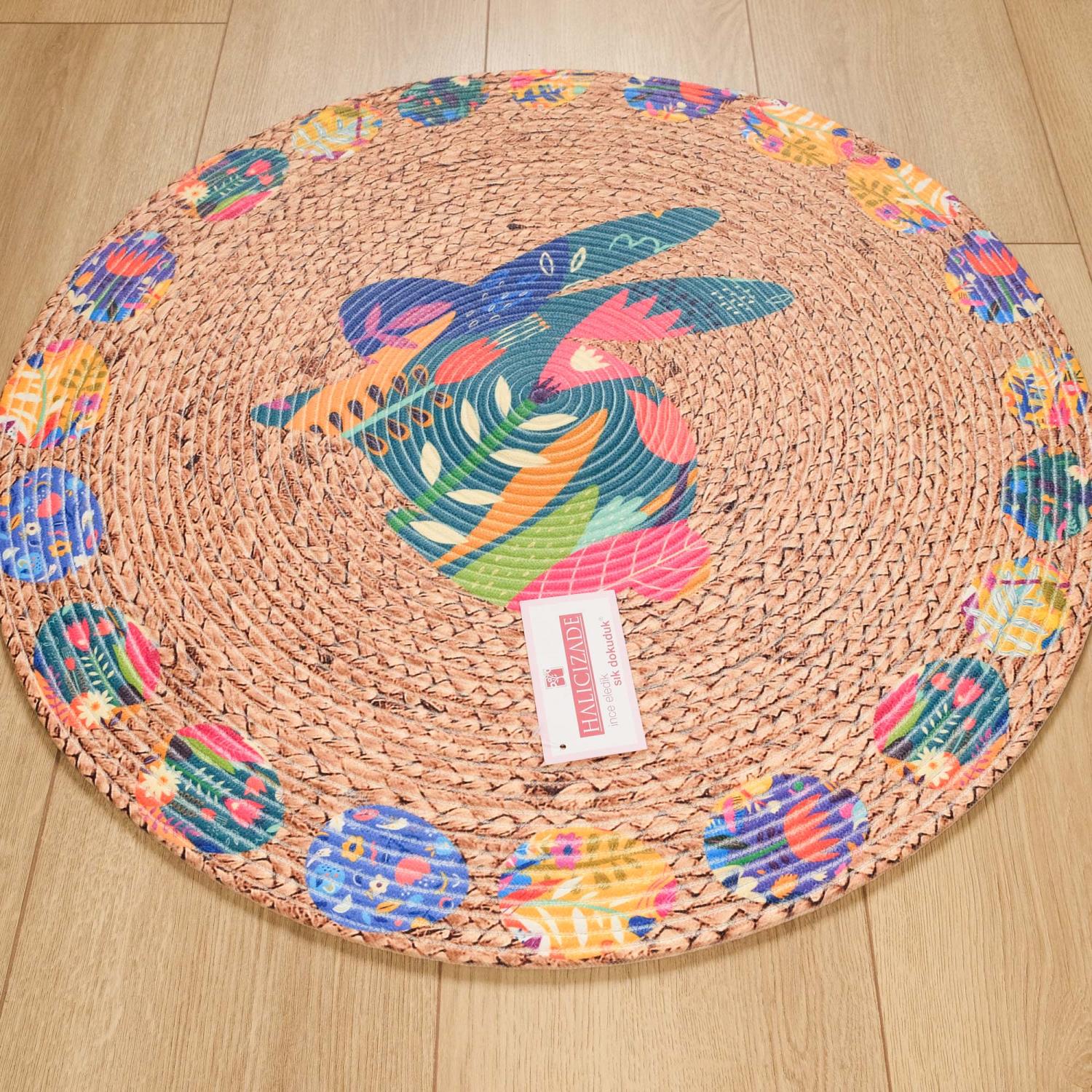 Doğuş Halı Çiçek Desenli Makine Dokuma Halı