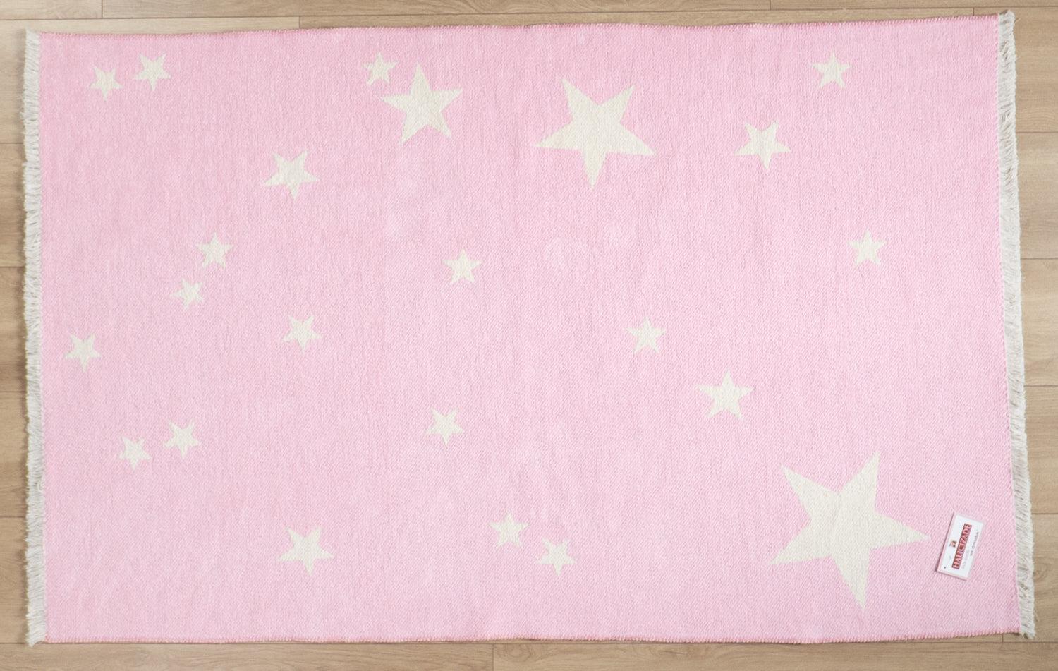 Eco Carpet Mia Cotton Plain Patterned Baby / Kids Room Machine Woven Carpet