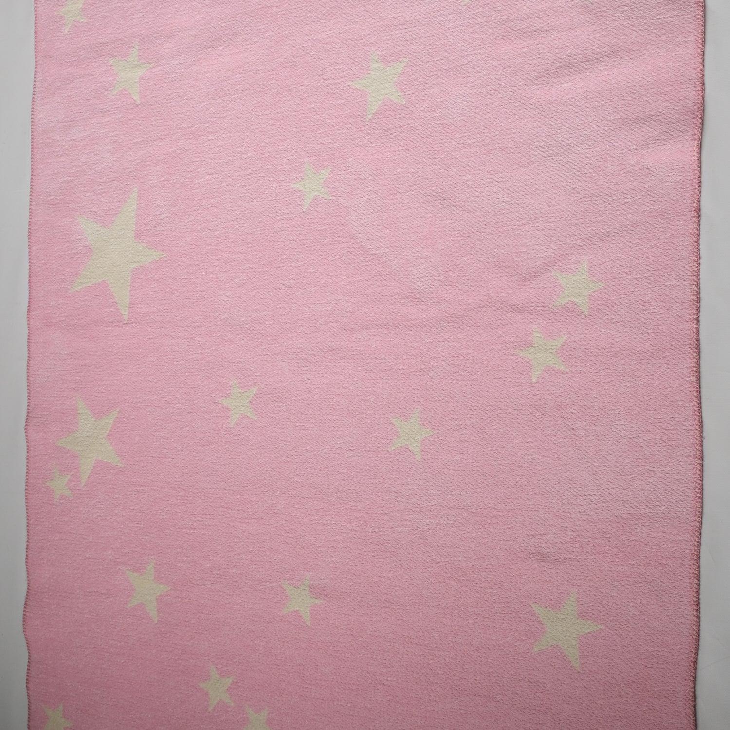 Eco Carpet Mia Cotton Plain Patterned Baby / Kids Room Machine Woven Carpet