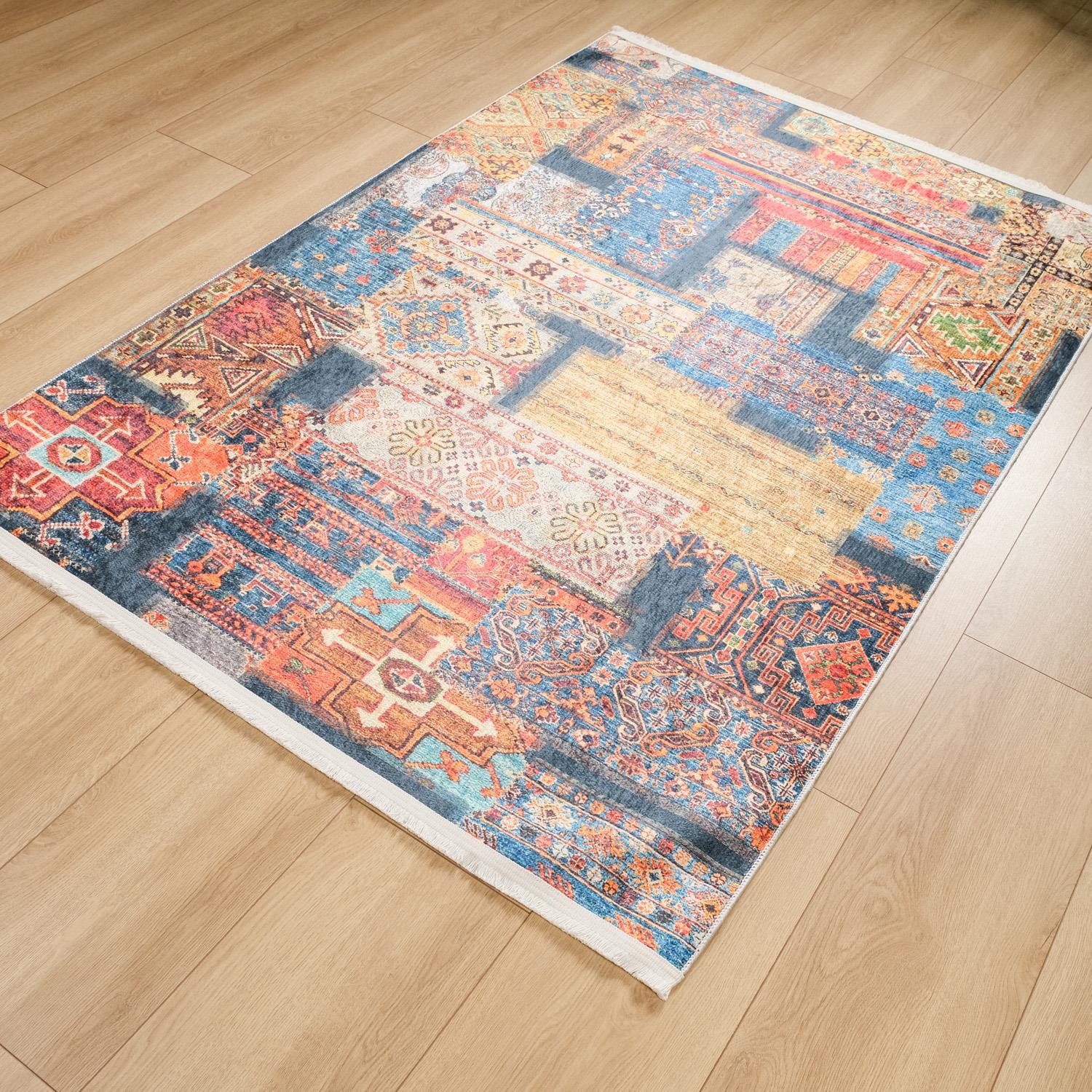 Eco Carpet Siesta Neo Patchwork Patterned Digital Printing Carpet