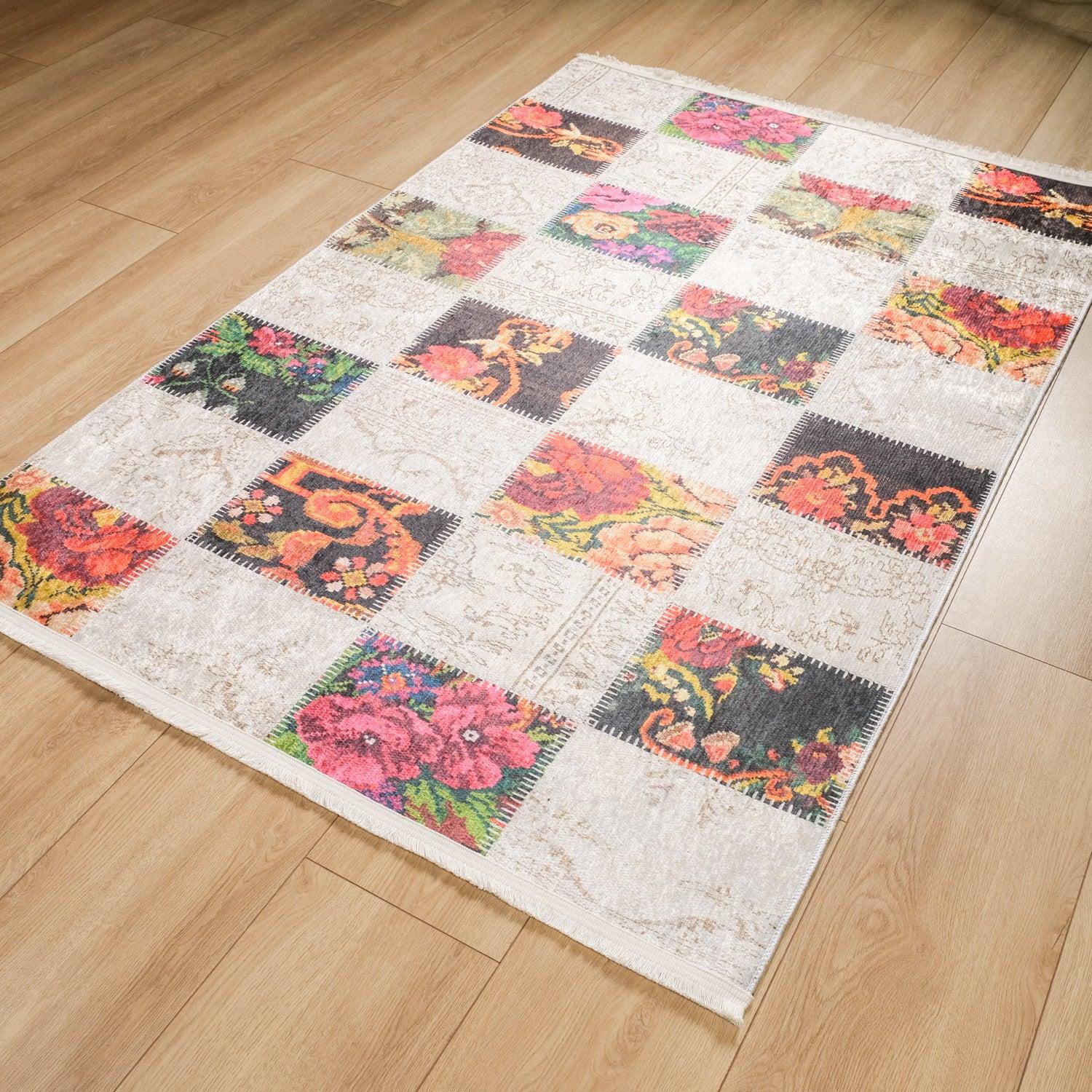 Eko Halı Siesta Neo Patchwork Desenli Dijital Baskı Halı