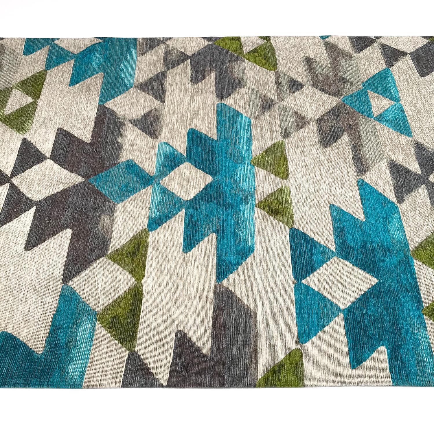 Eco Carpet Smart Geometric Patterned Machine Woven Carpet