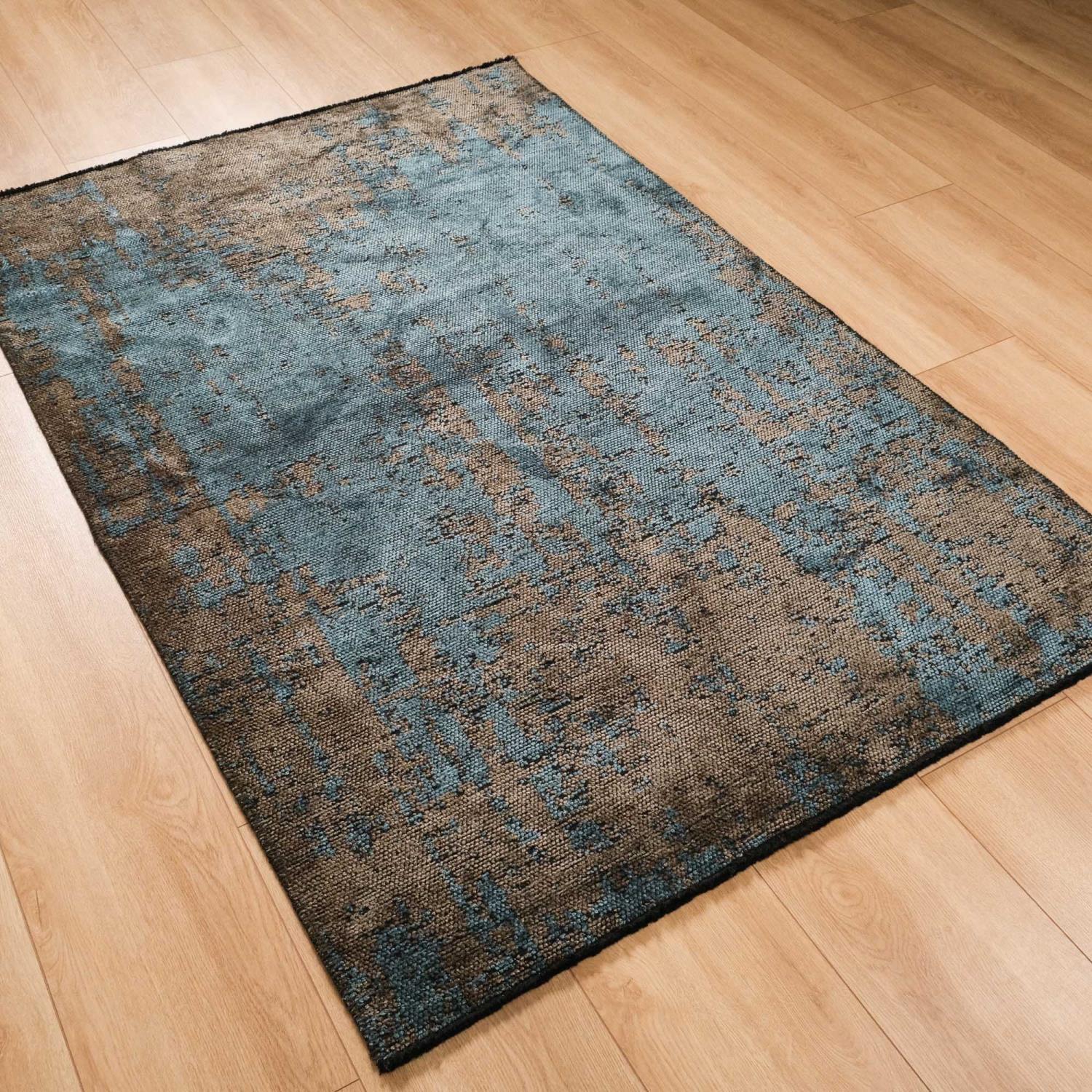 Eko Halı Tribal Soyut Desenli Makine Dokuma Halı