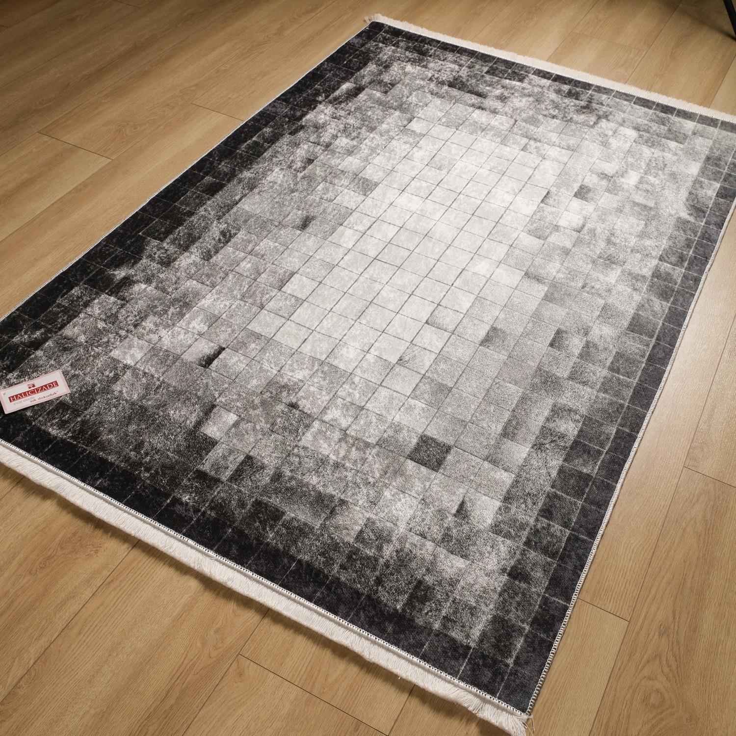 Machine Woven Carpet with Patchwork Pattern
