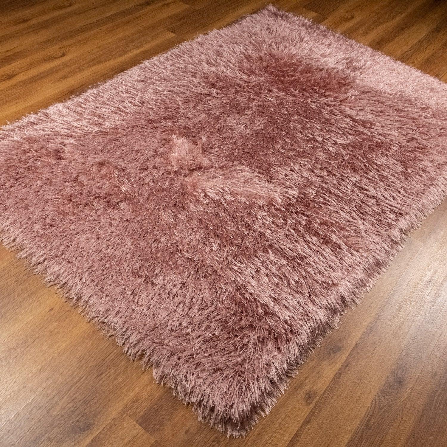 Shaggy Series Simple Patterned Hand-Woven Carpet