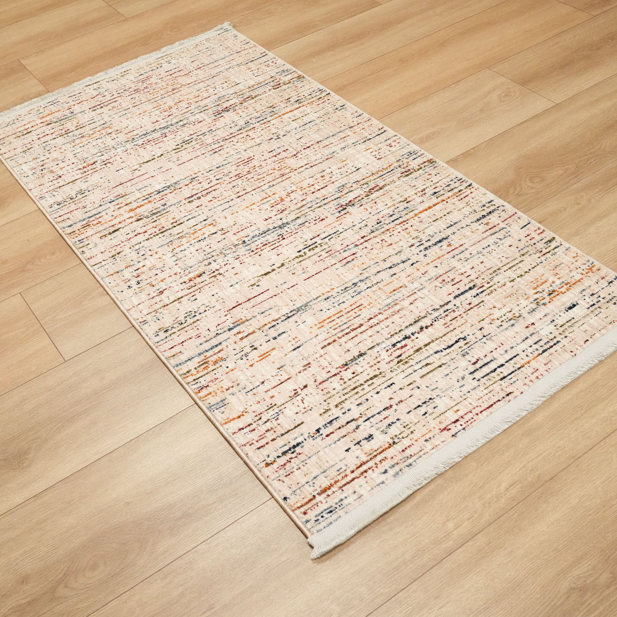 Altay Serisi Soyut Desenli Bej Sentetik Halı, 80x150 – 80x300 cm — Halıcızade