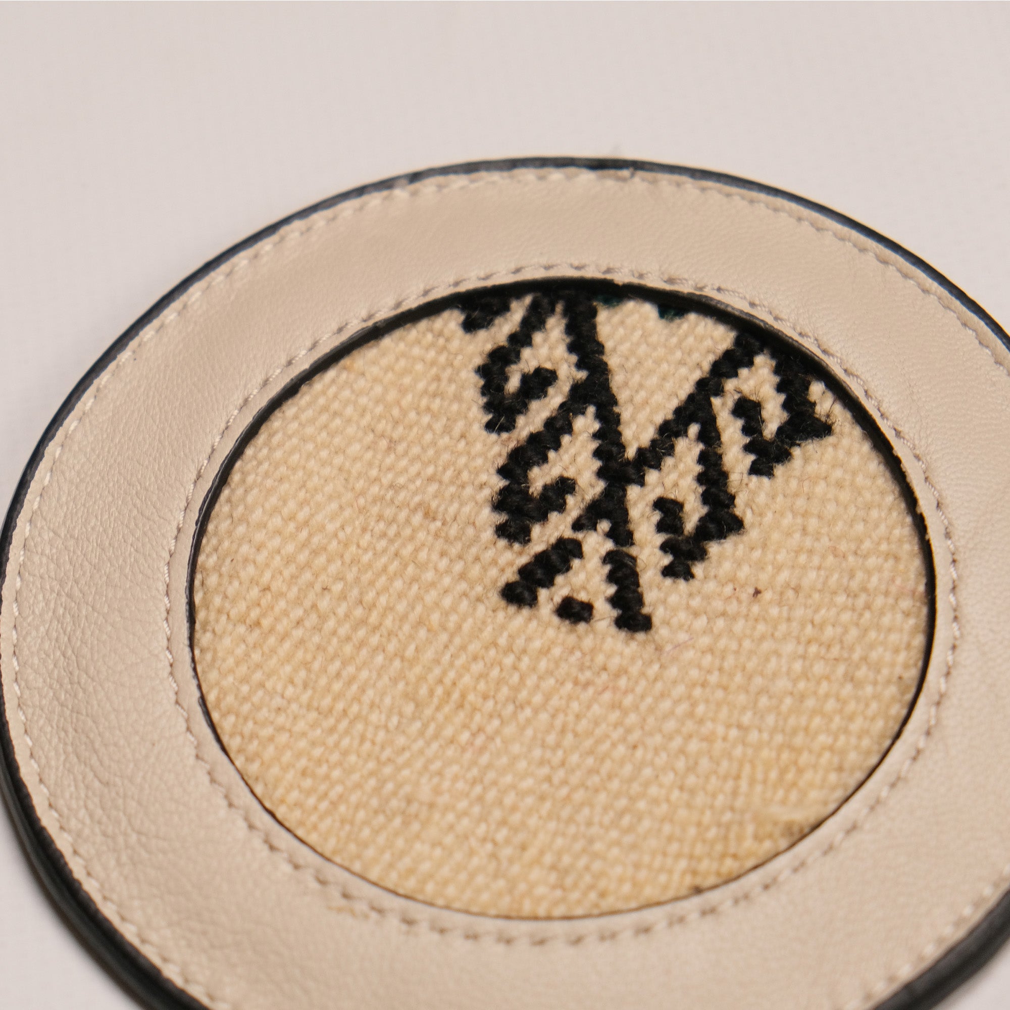 Anatolian Design Leather, Hand Woven Rug Coaster