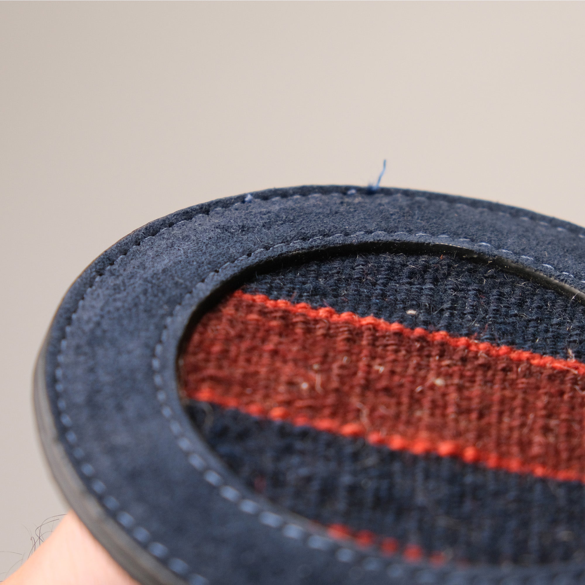 Anatolian Design Leather, Hand Woven Rug Coaster