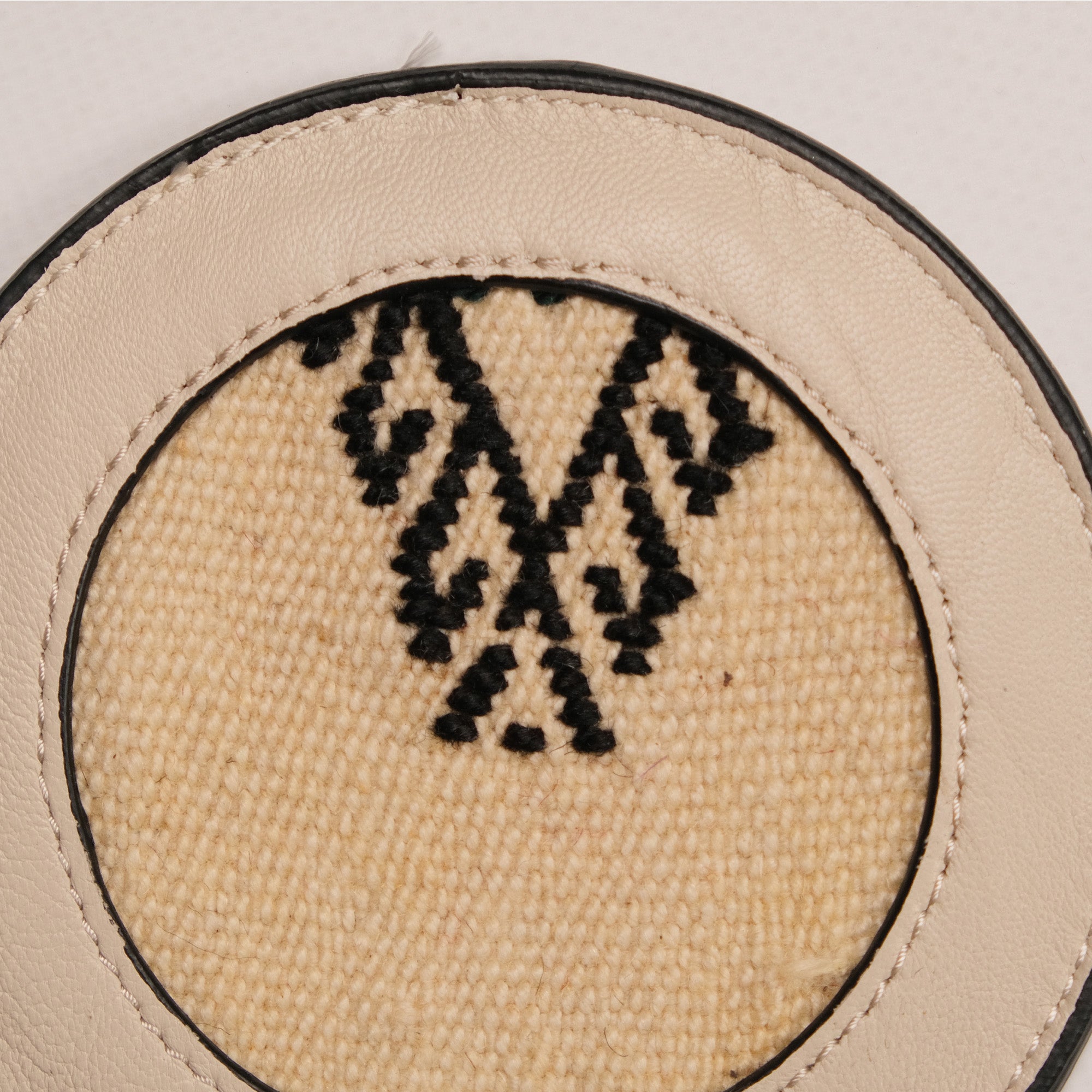 Anatolian Design Leather, Hand Woven Rug Coaster