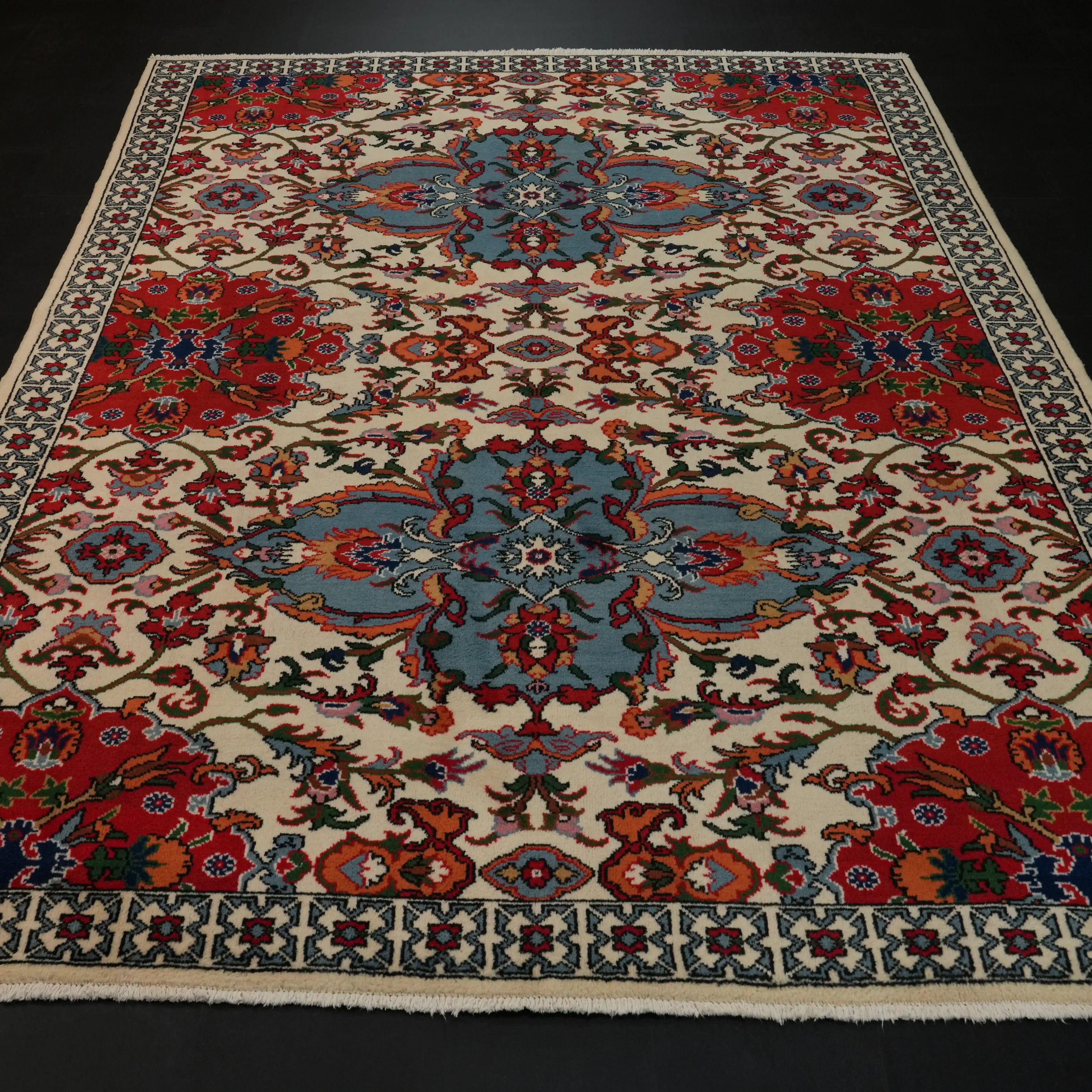 Anatolian Pattern Handwoven Vintage Chest Rug