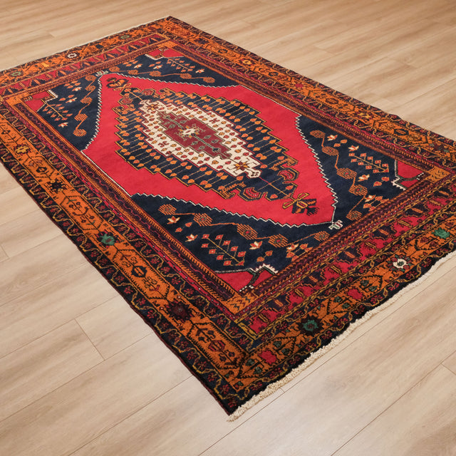 Anadolu Desenli Rengarenk Yün Köy Dokuma Taşpınar Halısı, 178x302 cm — Halıcızade