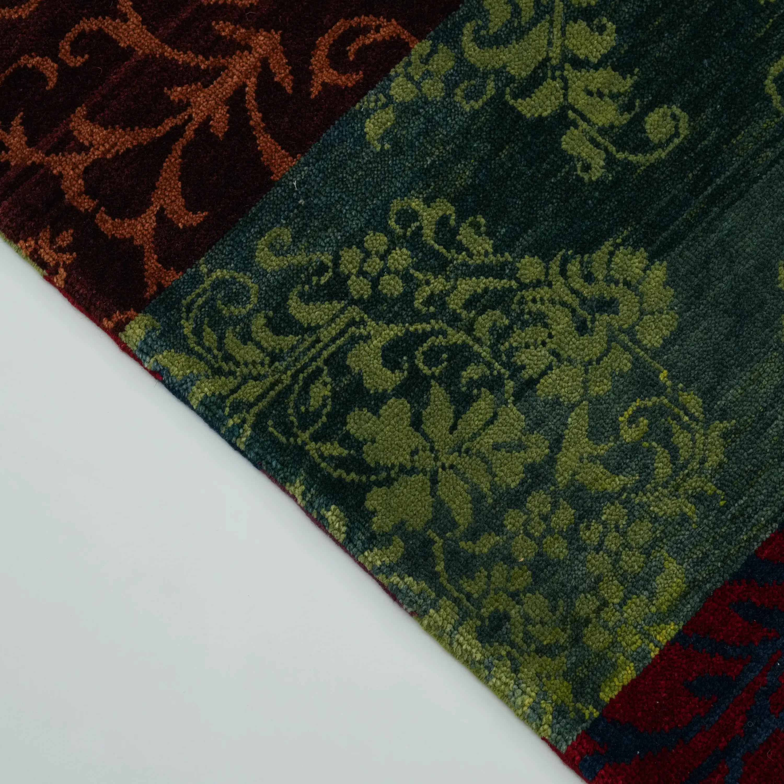 Anadolu Şal Series Handwoven Patchwork Patterned Wool Rug