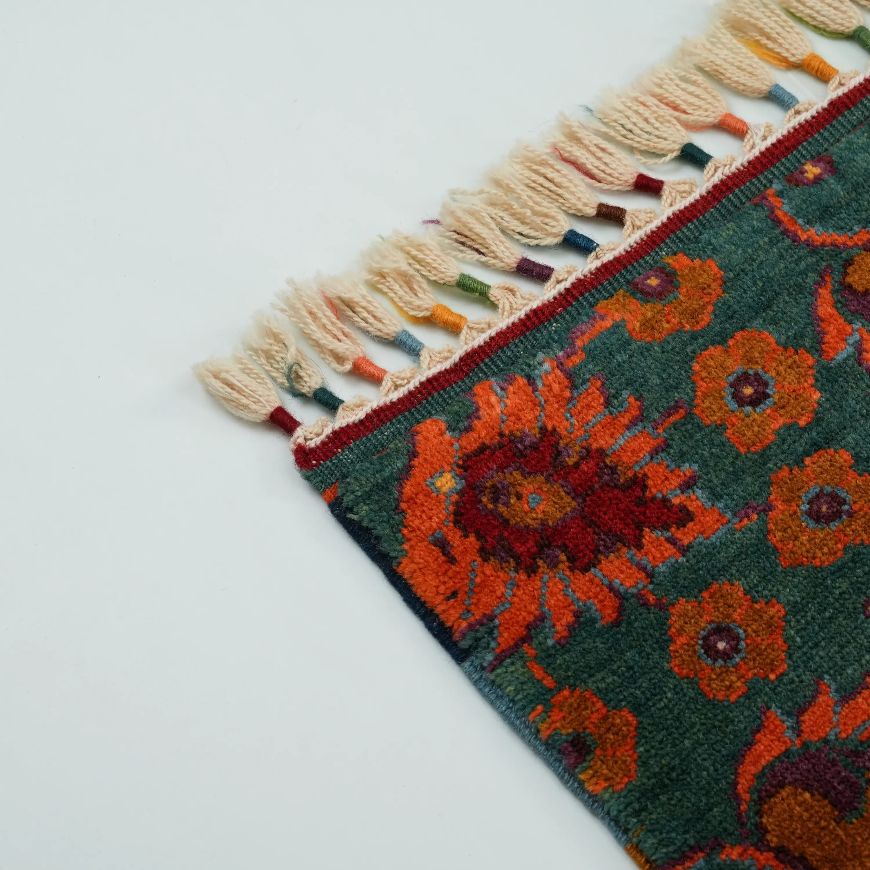 Anadolu Şal Series Handwoven Patchwork Pattern Wool Colorful Rug