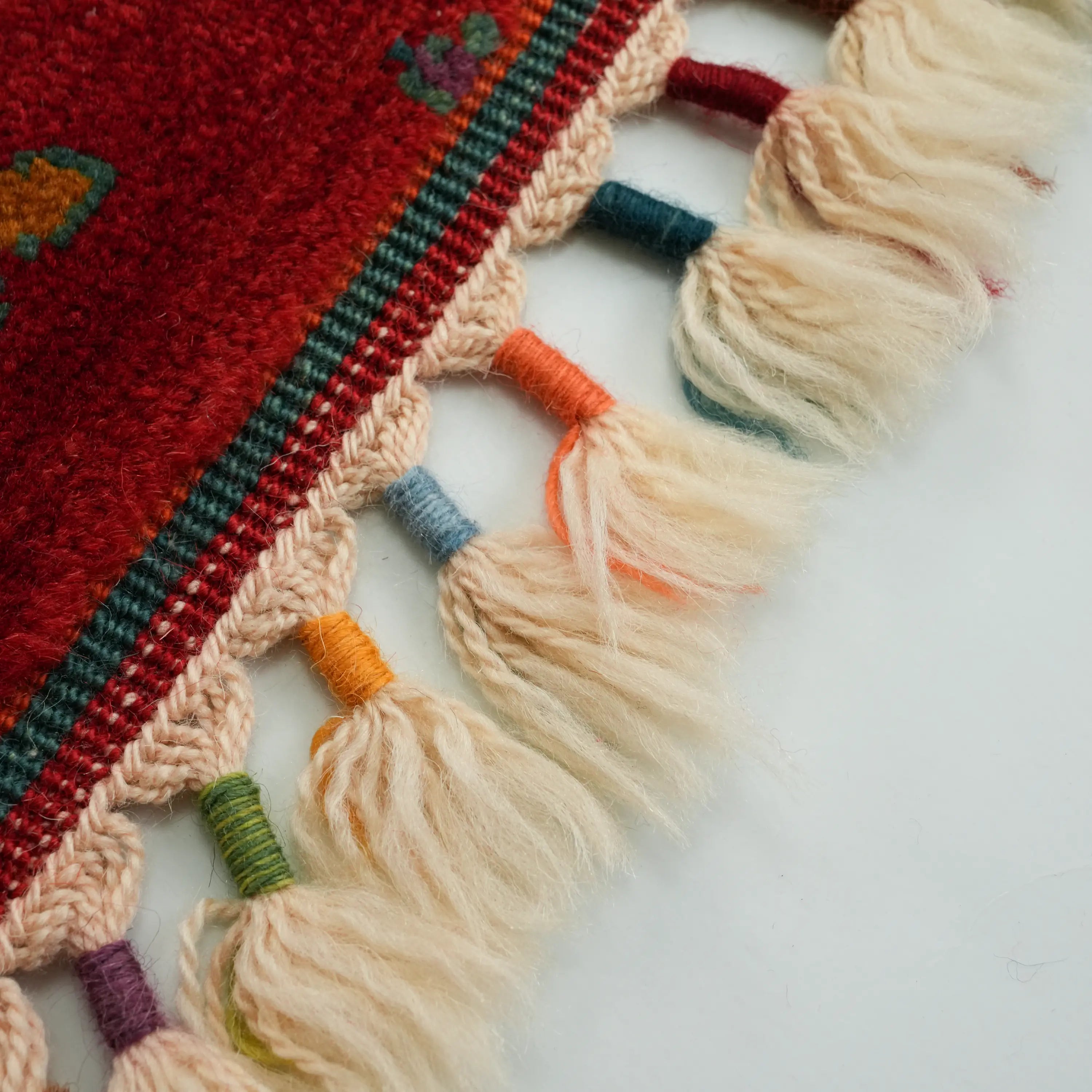 Anadolu Şal Series Handwoven Patchwork Pattern Wool Colorful Rug