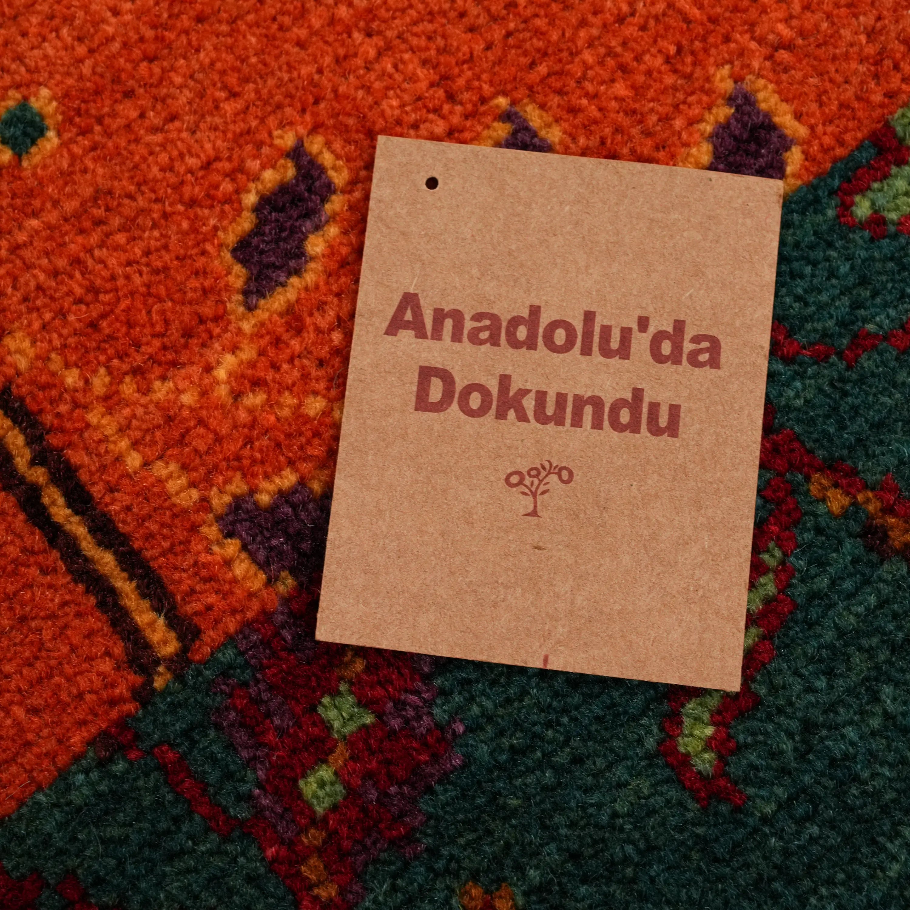 Anadolu Şal Series Handwoven Patchwork Pattern Wool Colorful Rug