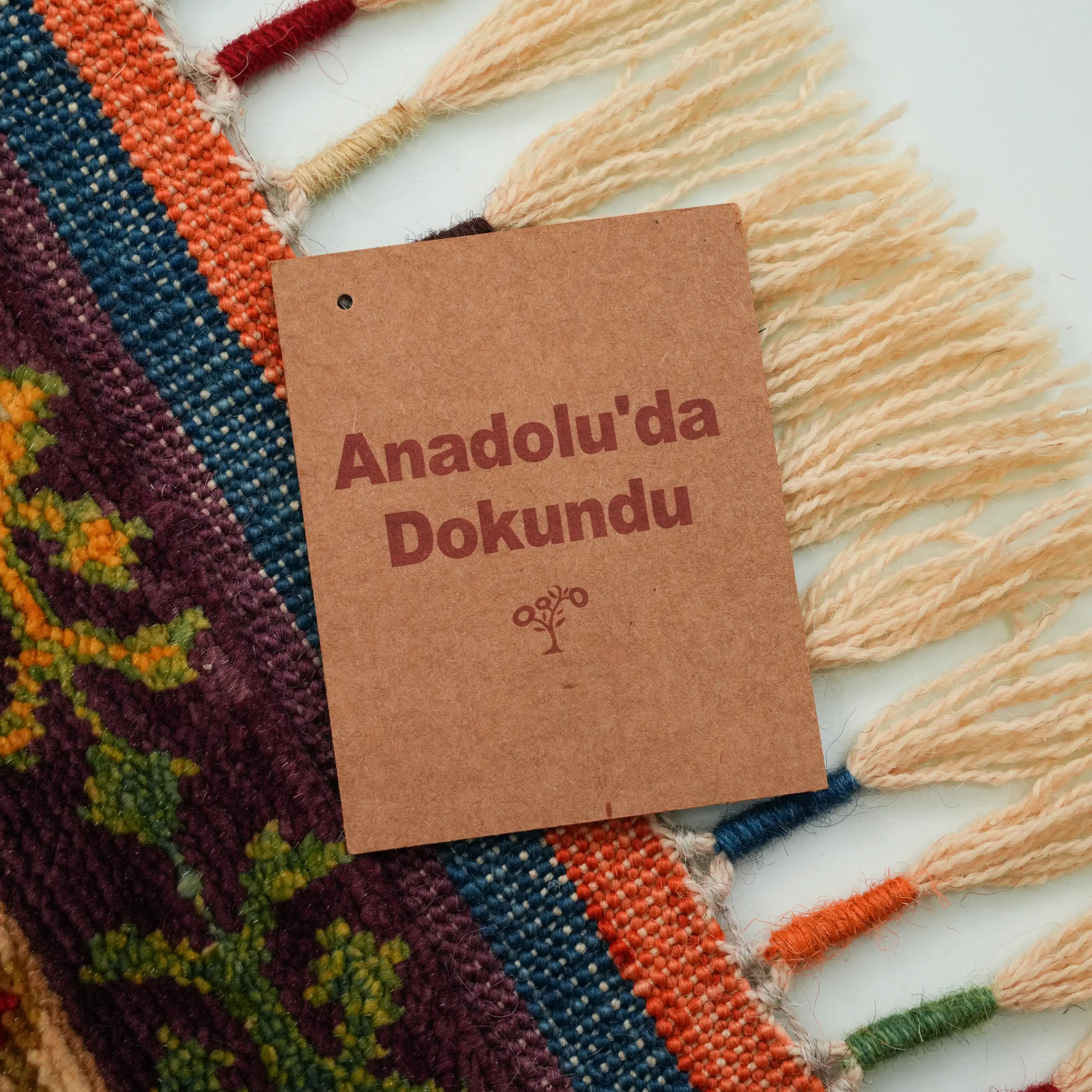 Anadolu Şal Series Handwoven Sivas Zara Patterned Colorful Wool Rug