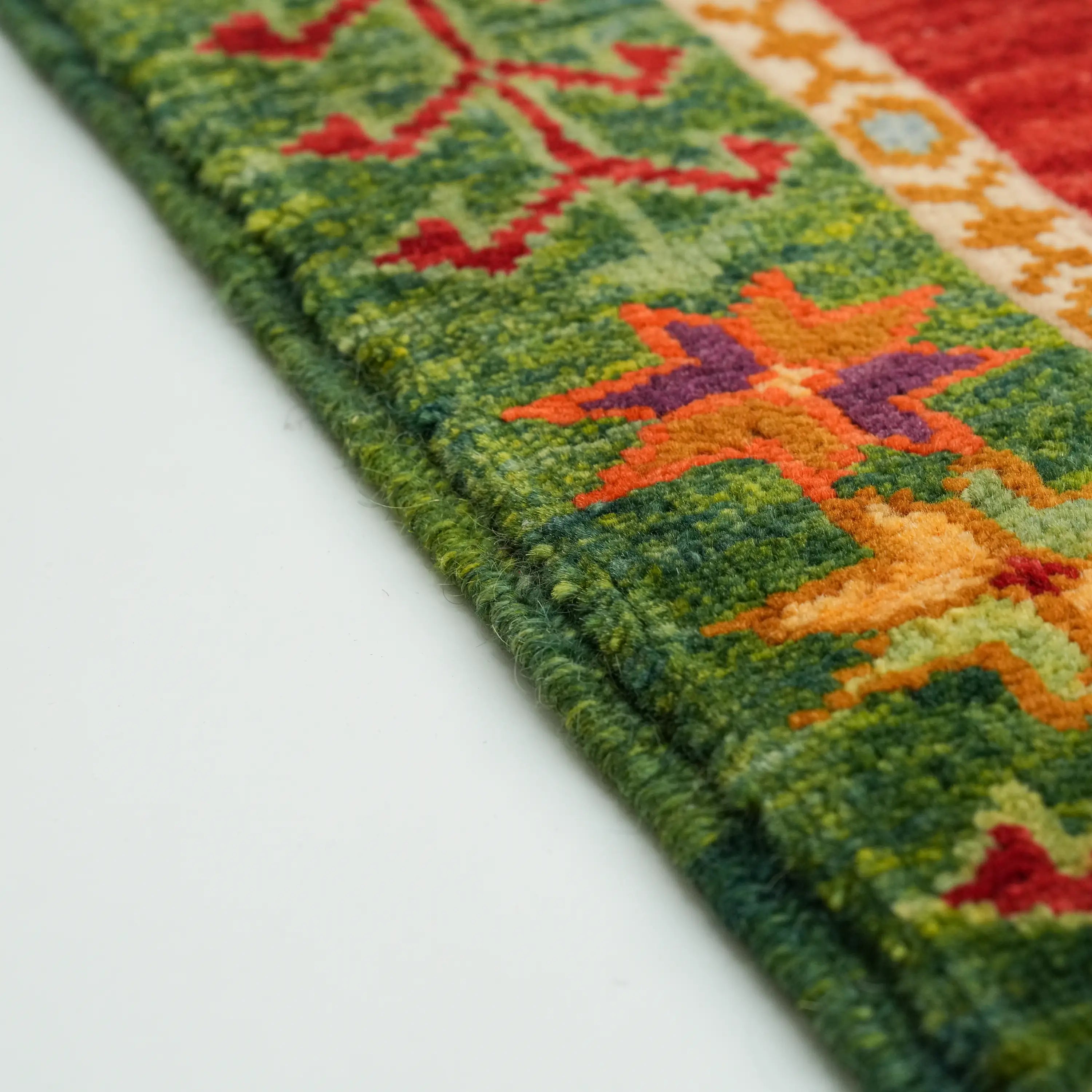 Anadolu Şal Series Handwoven Sivas Zara Patterned Wool Rug