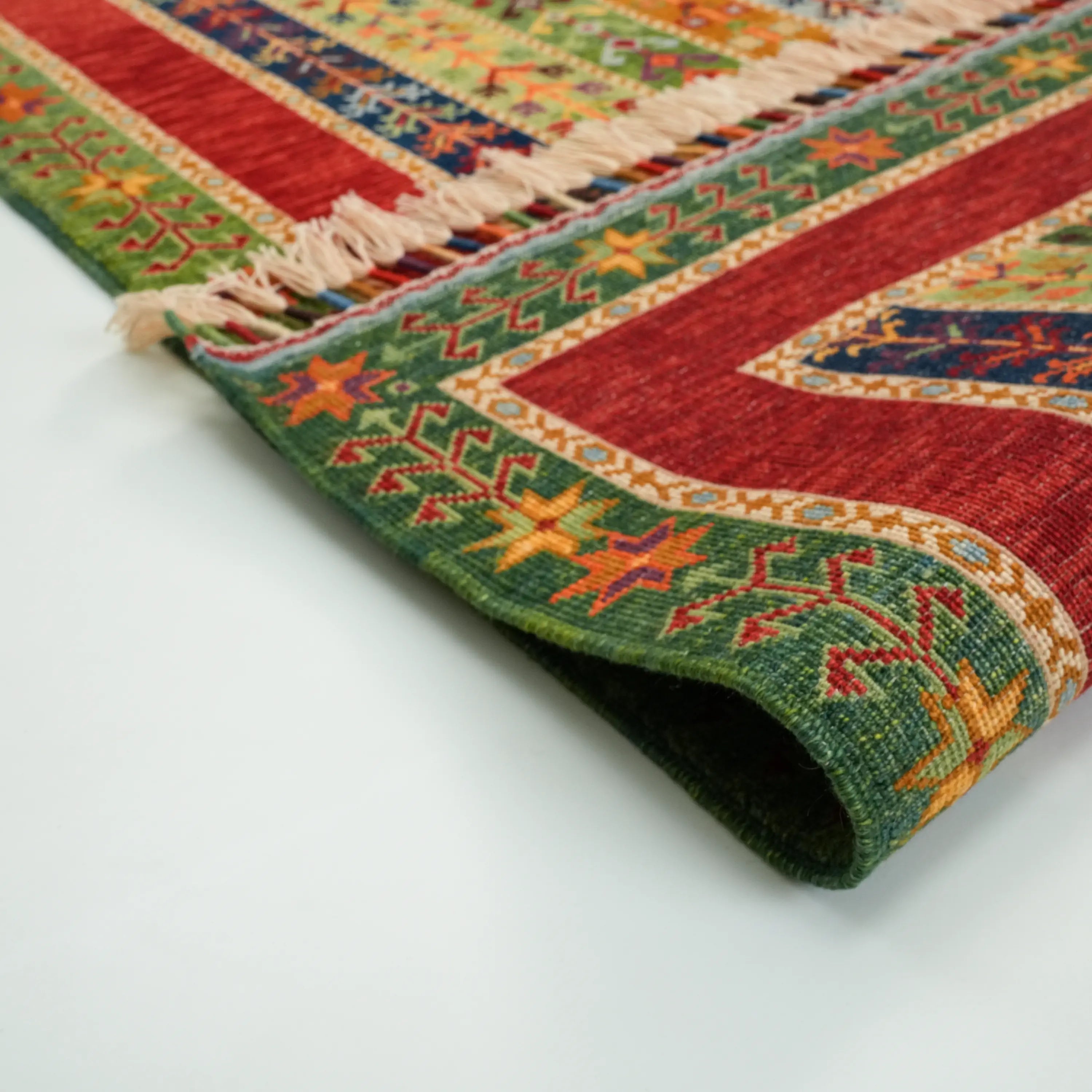 Anadolu Şal Series Handwoven Sivas Zara Patterned Wool Rug