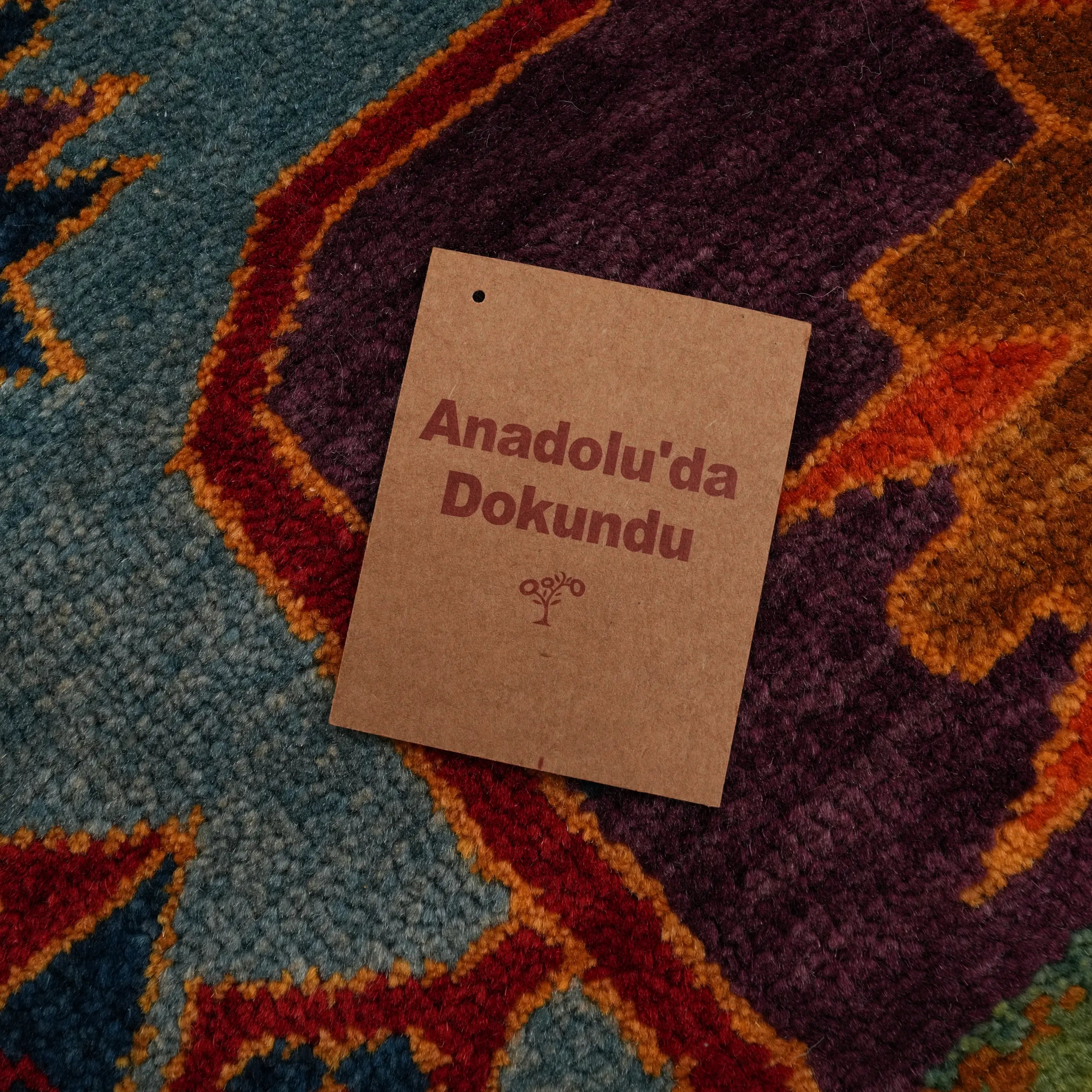 Anadolu Şal Series Handwoven Wool Patchwork Pattern Rug