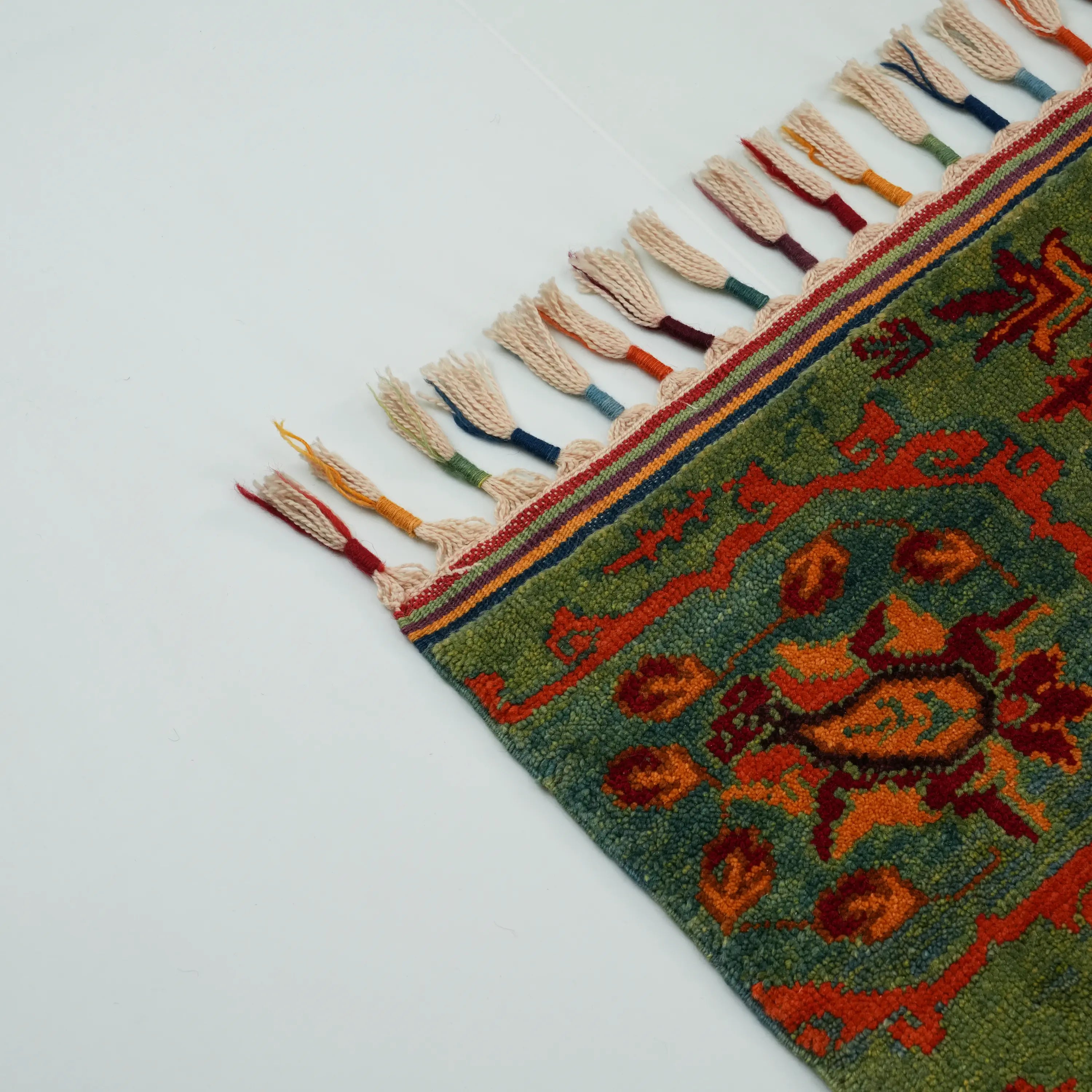 Anadolu Şal Series Handwoven Wool Patchwork Pattern Rug