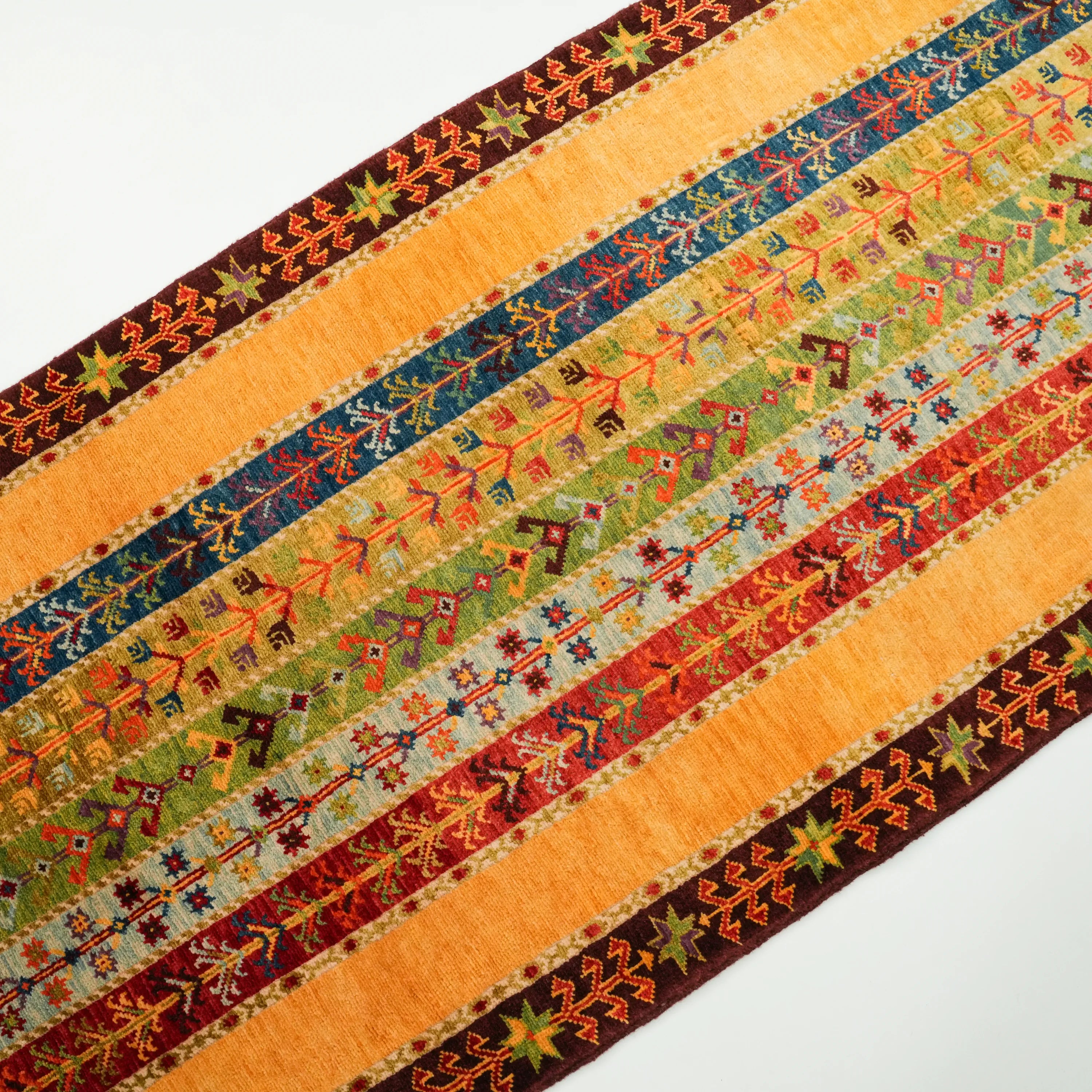 Anadolu Şal Series Handwoven Wool Sivas Zara Patterned Rug