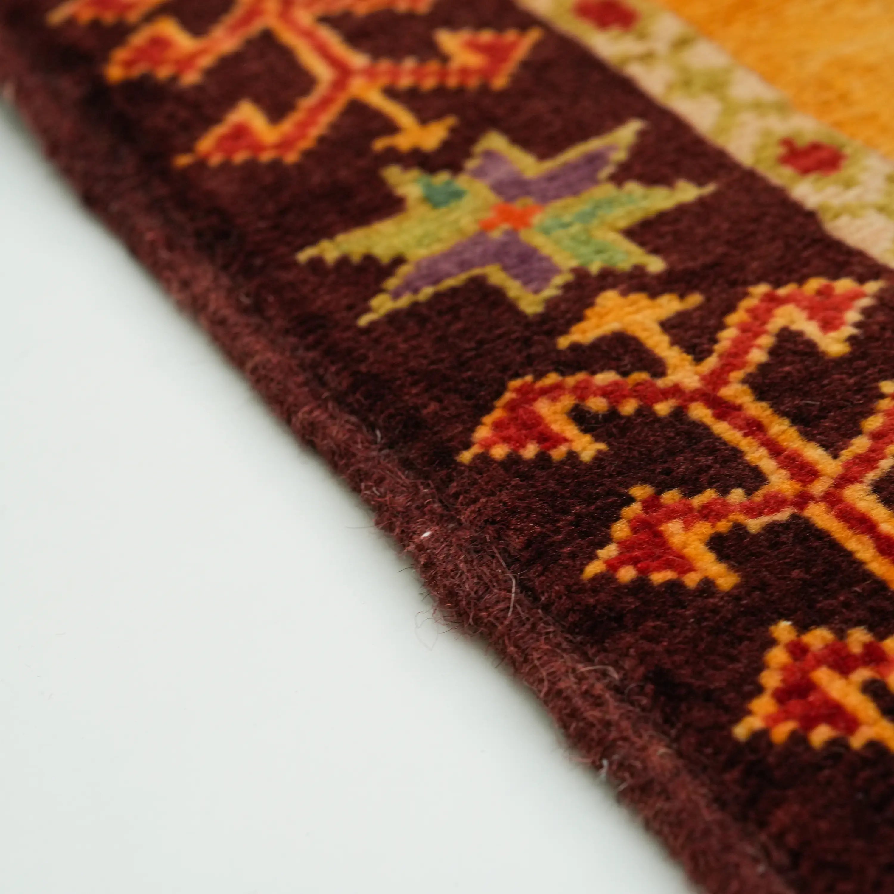 Anadolu Şal Series Handwoven Wool Sivas Zara Patterned Rug