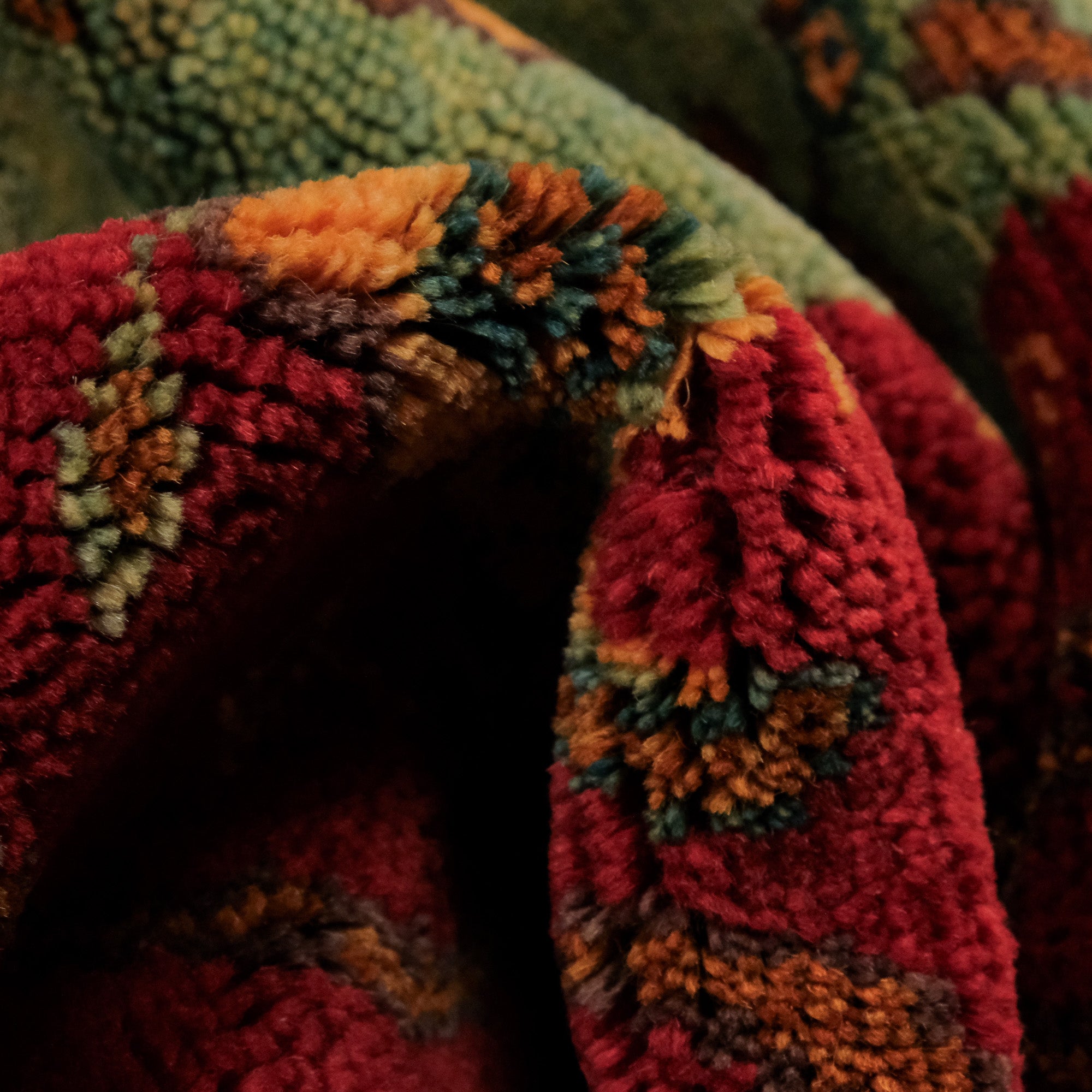 Anatolian Shawl Series Patchwork Patterned Hand-Woven Wool Carpet